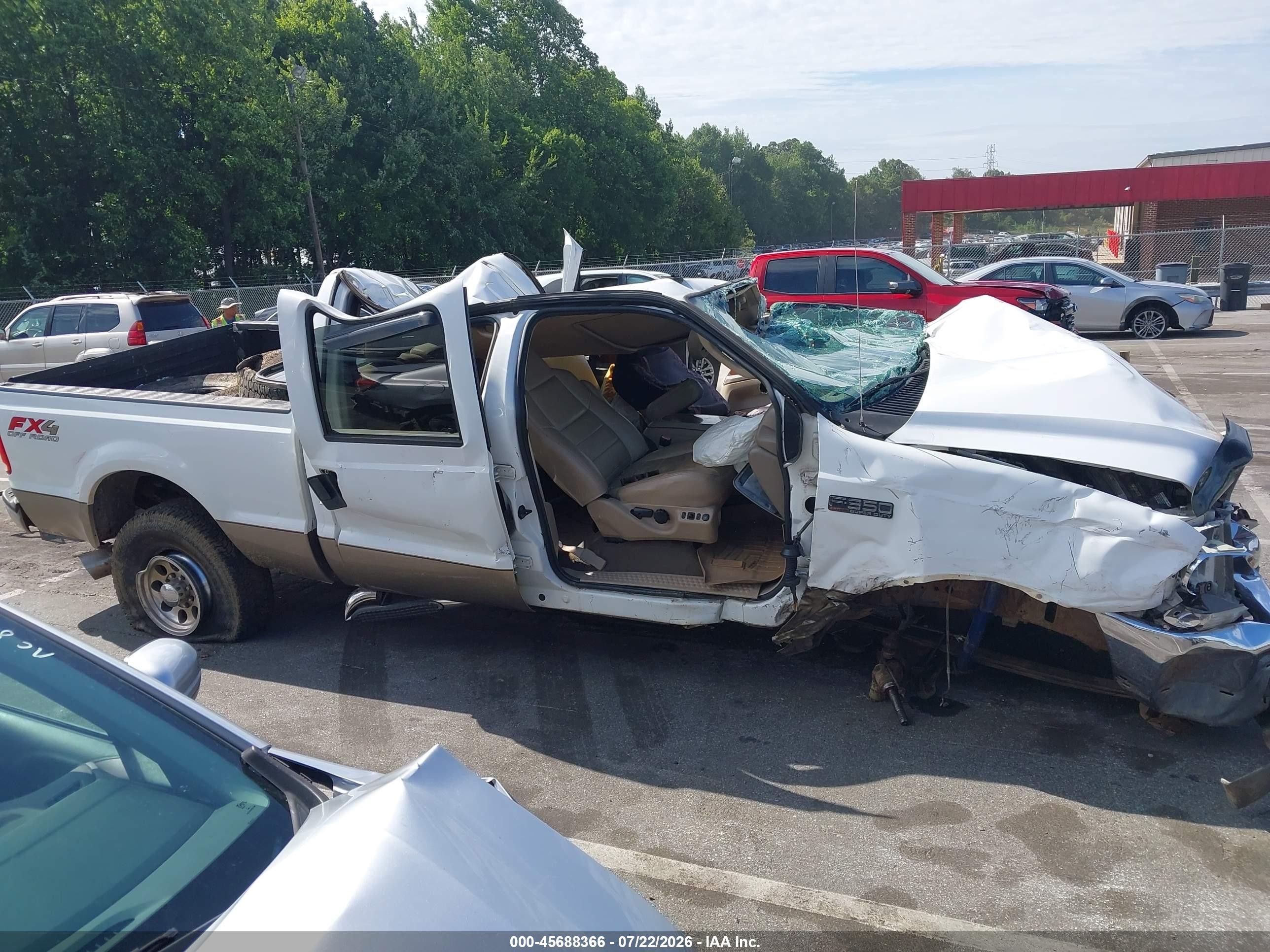 2004 Ford F-350 Белый vin: 1FTSW31P74EB15420