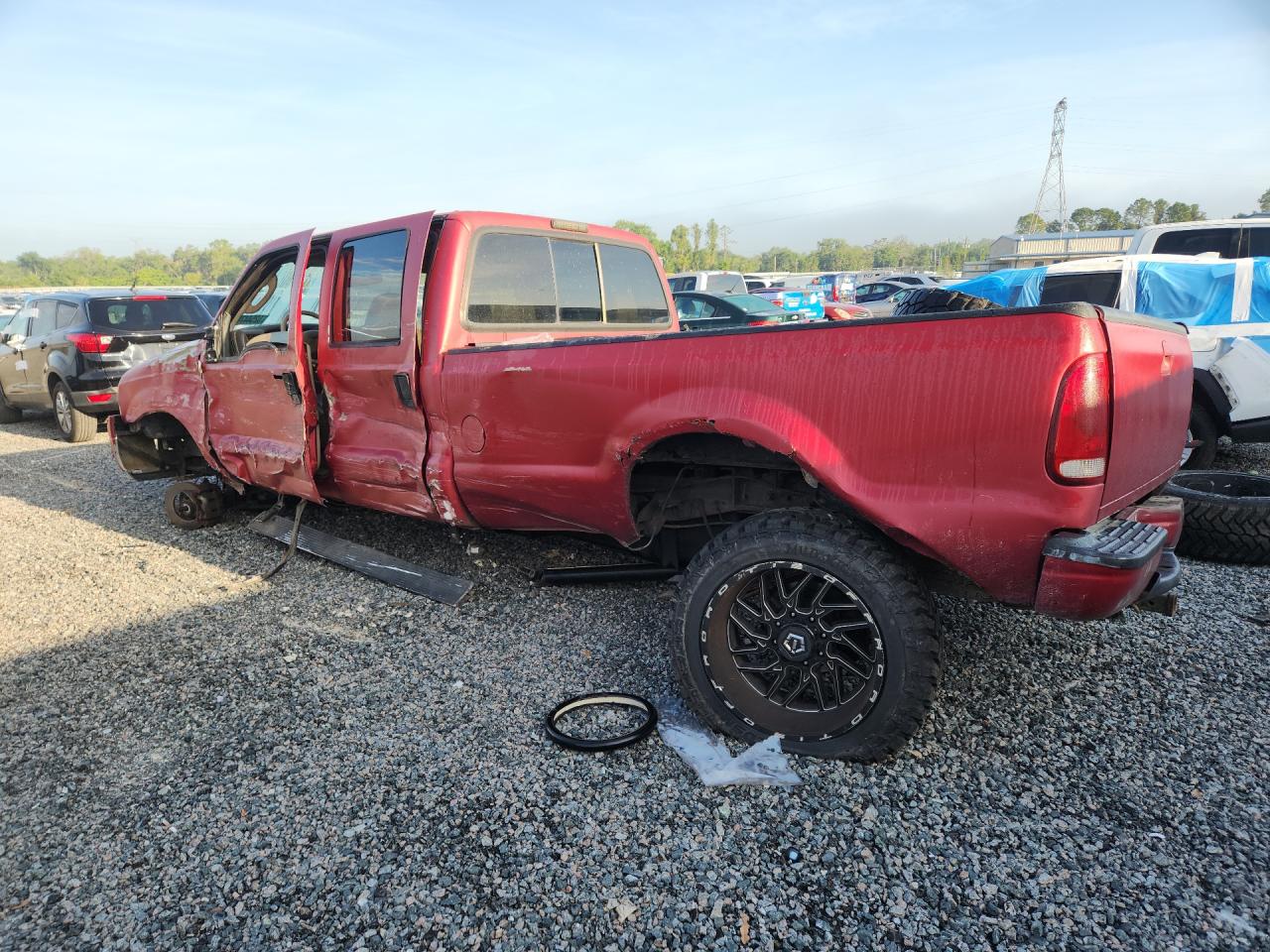 2004 Ford F350 Srw Super Duty Red vin: 1FTSW31P74ED00728