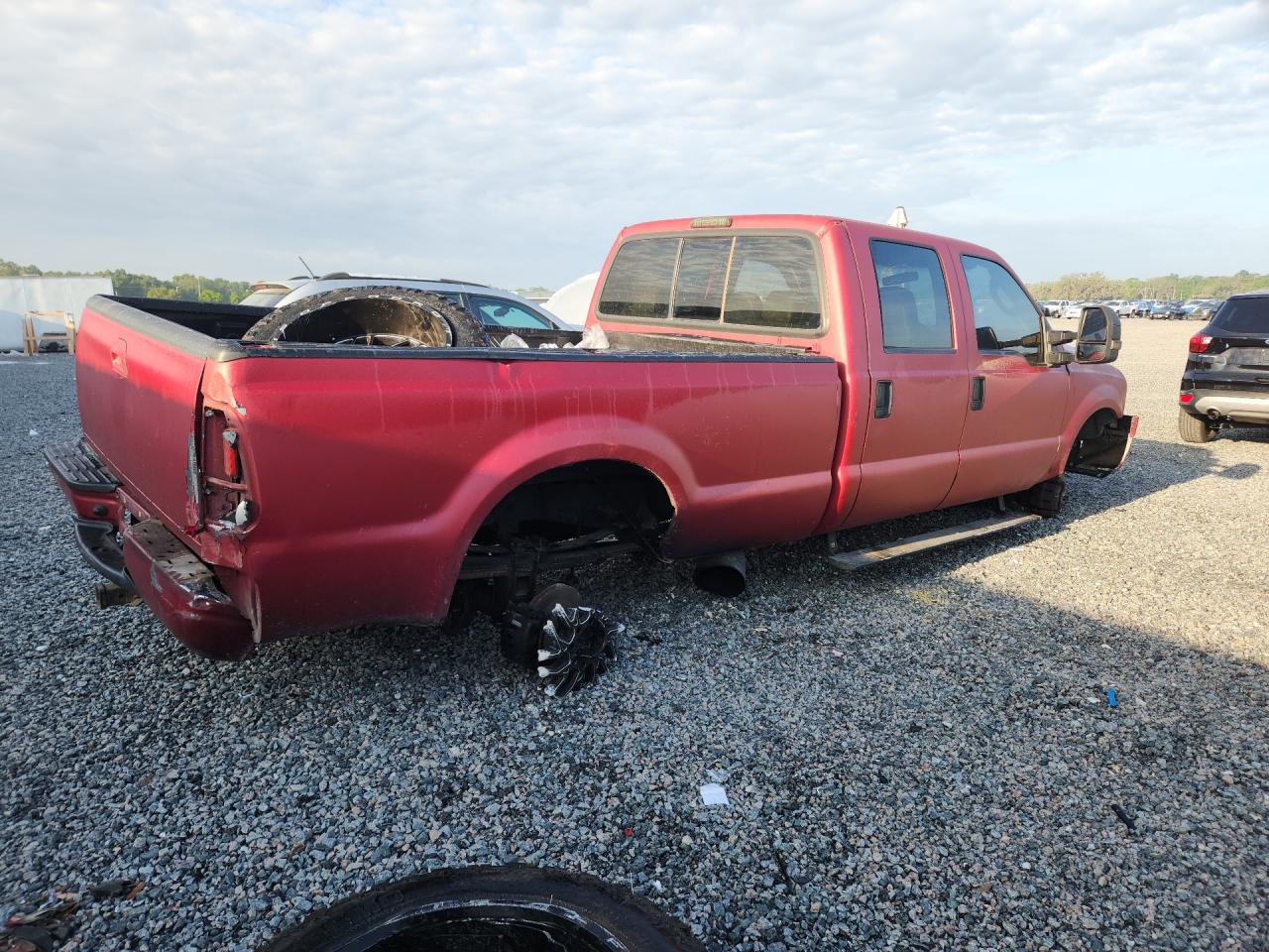 2004 Ford F350 Srw Super Duty Red vin: 1FTSW31P74ED00728