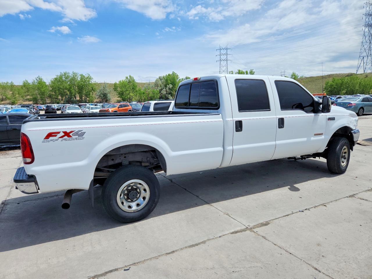 2003 Ford F350 Srw Super Duty White vin: 1FTSW31P83ED03913