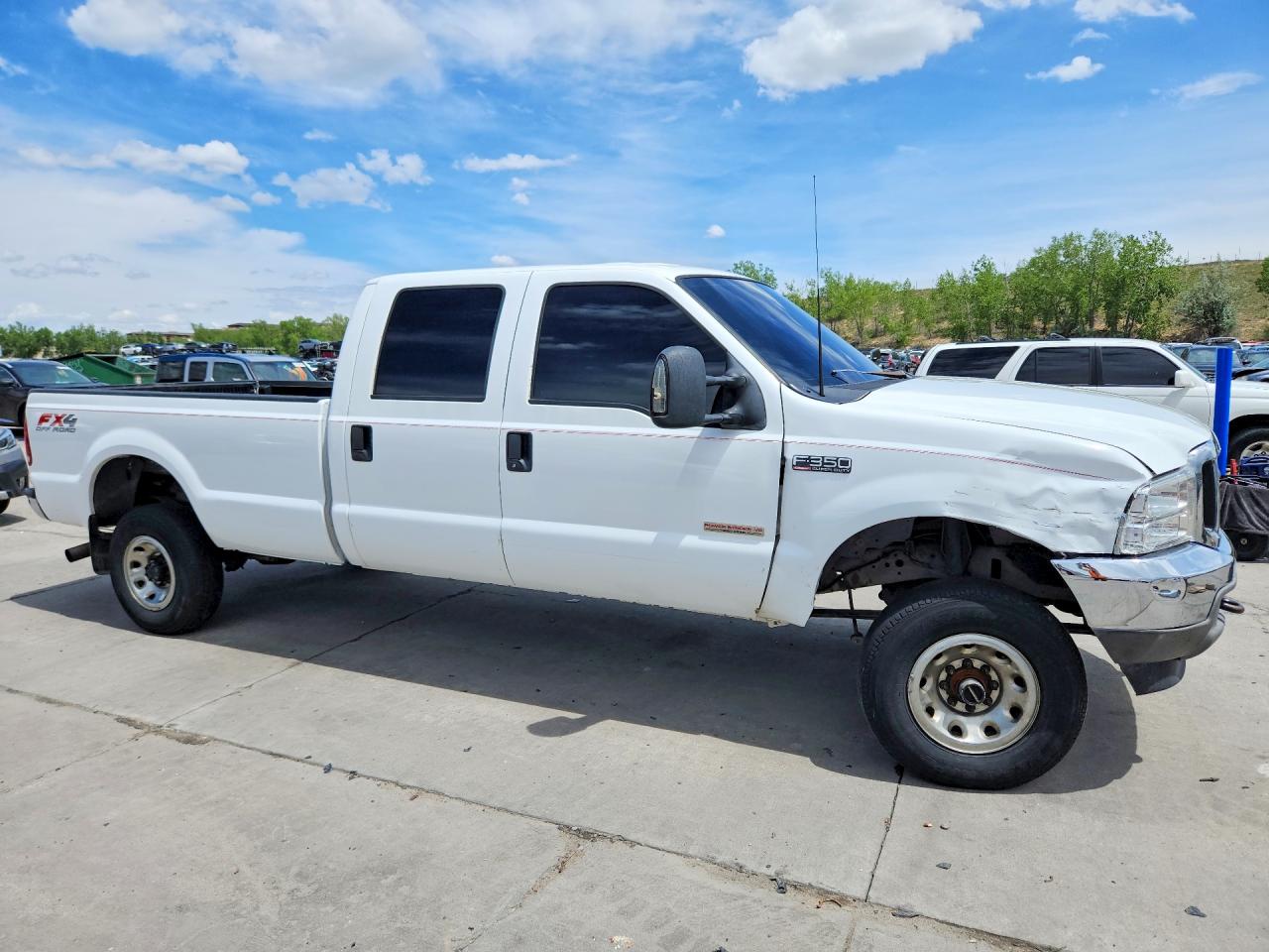 2003 Ford F350 Srw Super Duty White vin: 1FTSW31P83ED03913
