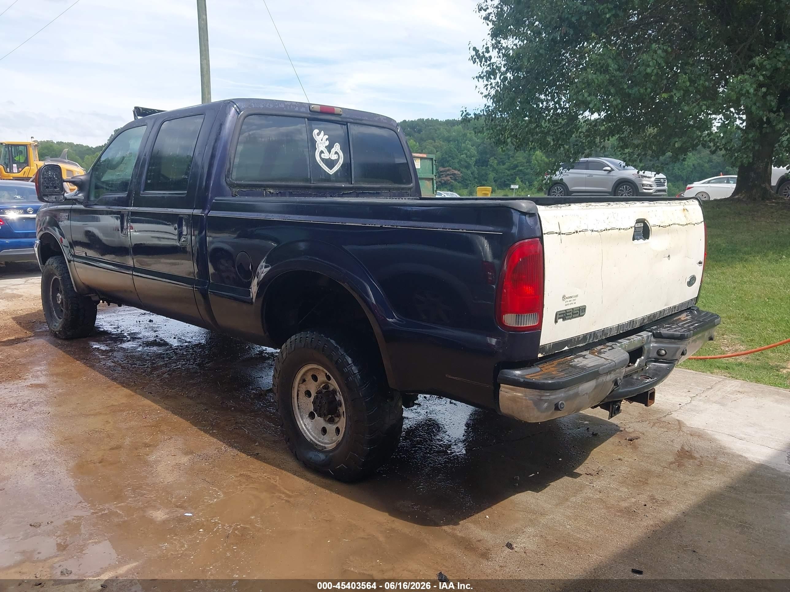 2003 Ford F-350 Lariat/xl/xlt Black vin: 1FTSW31P83ED46115