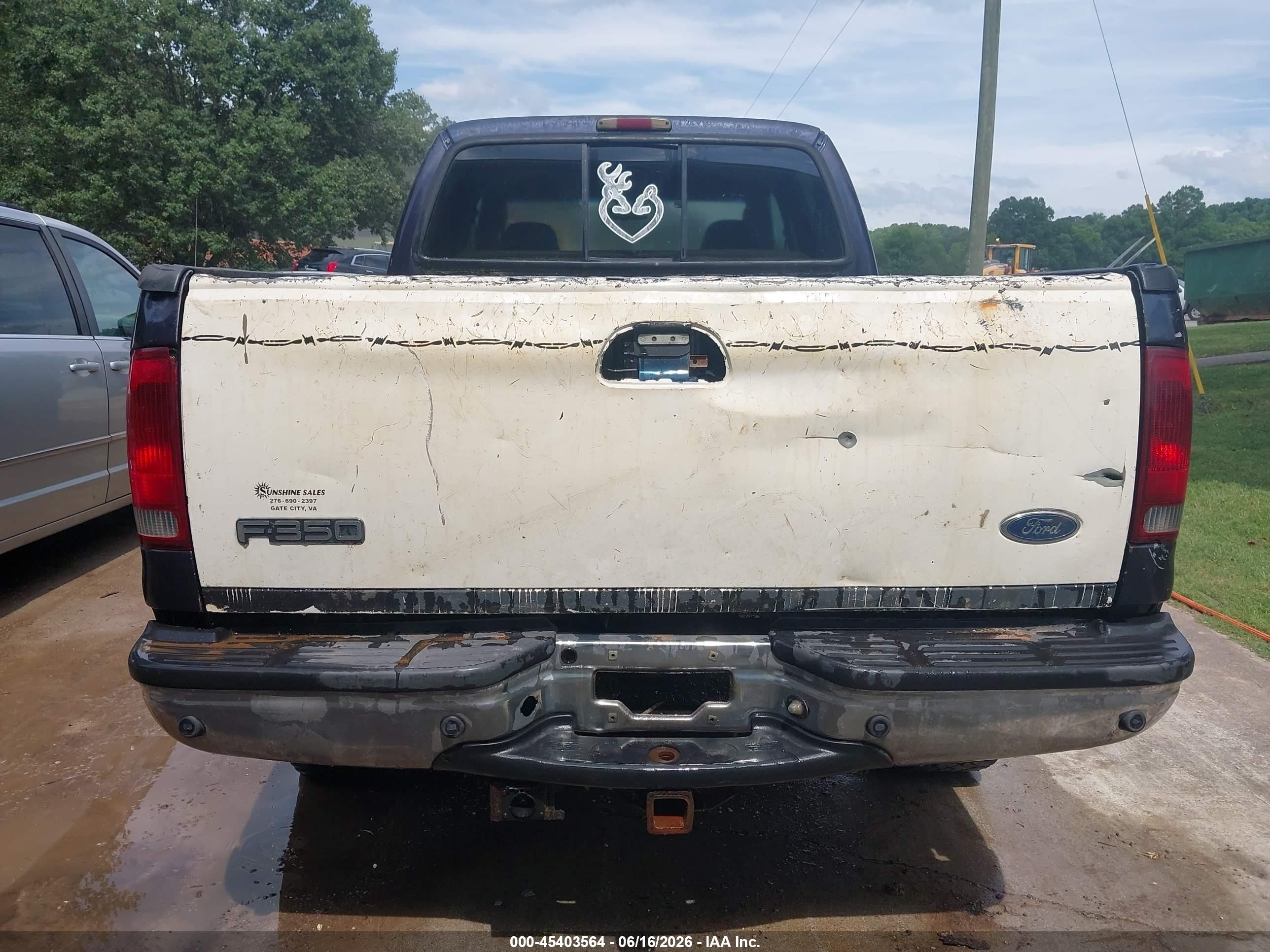2003 Ford F-350 Lariat/xl/xlt Black vin: 1FTSW31P83ED46115