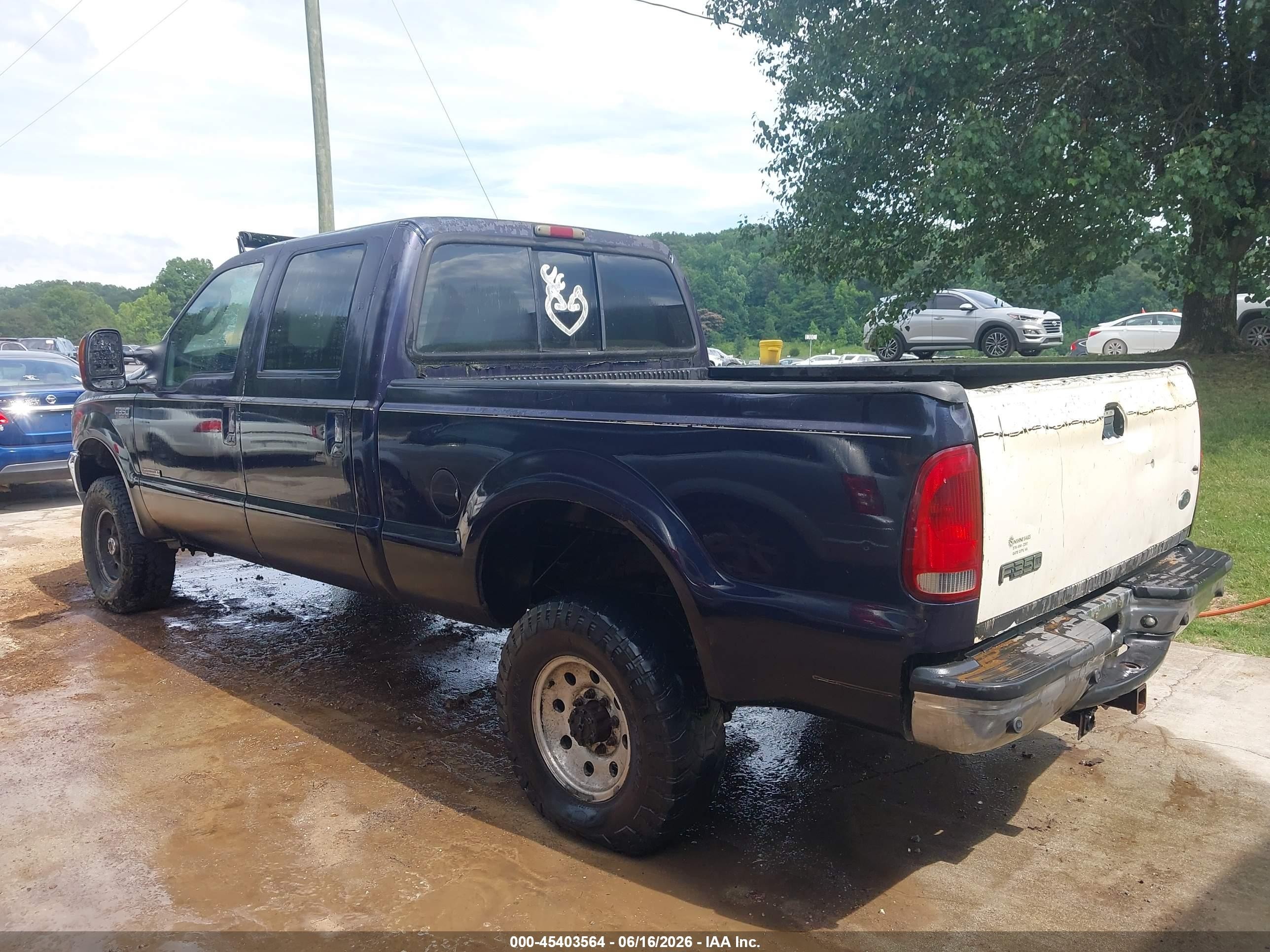 2003 Ford F-350 Lariat/xl/xlt Black vin: 1FTSW31P83ED46115