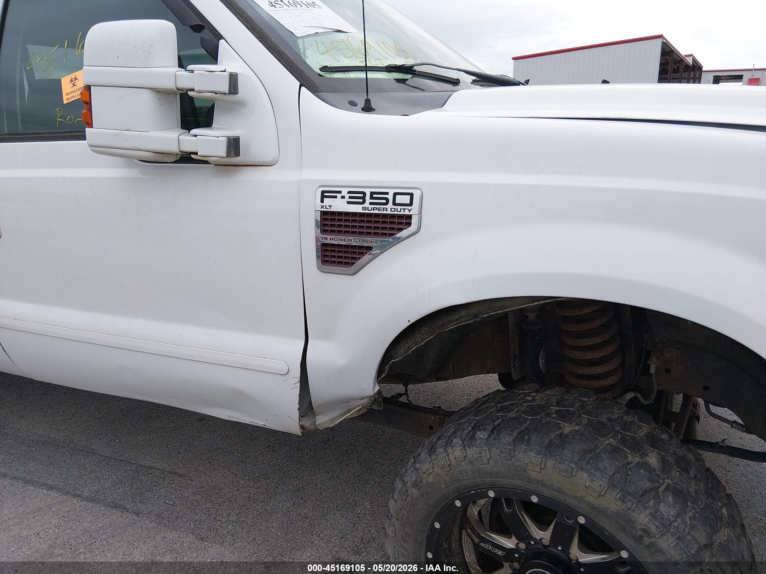 2009 Ford F-350 Fx4/harley-davidson/king Ranch/lariat/xl/xlt White vin: 1FTSW31R29EA51988