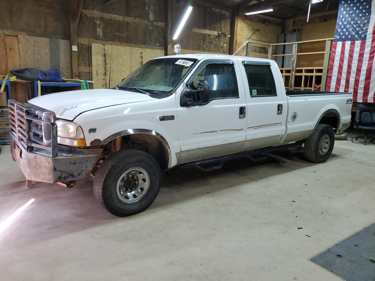 2002 Ford F350 Srw Super Duty White vin: 1FTSW31S42EA45876 Damage: Left Front Fender, Rust, 4 To 5 Inches