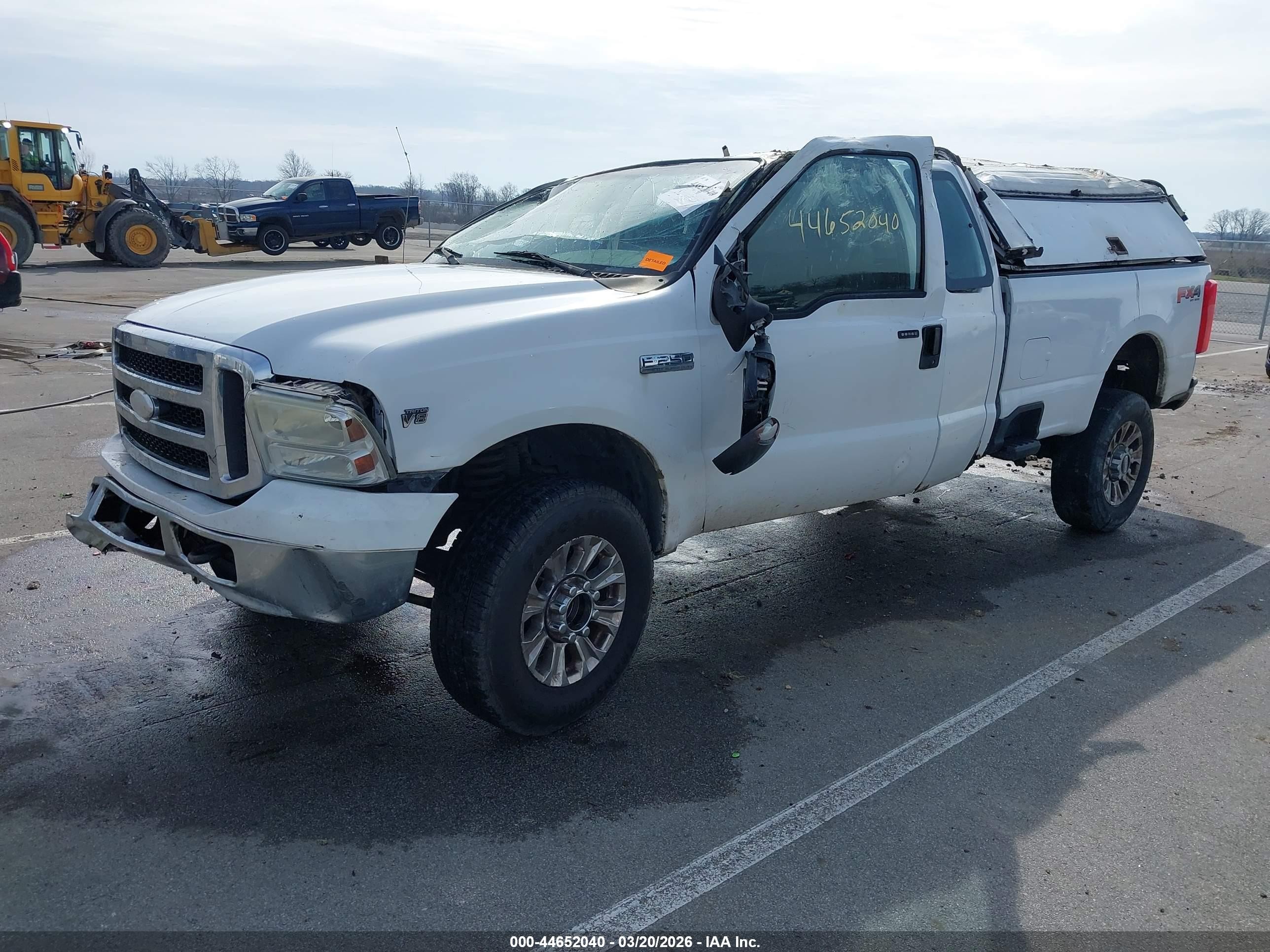 2005 Ford F-250 Lariat/xl/xlt White vin: 1FTSX20505EA93091