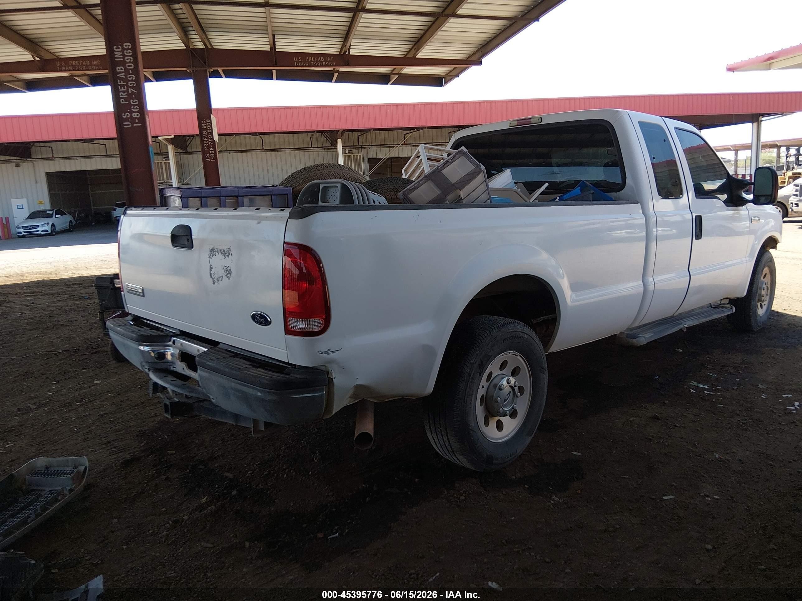 2005 Ford F-250 Lariat/xl/xlt Белый vin: 1FTSX20505EC50361