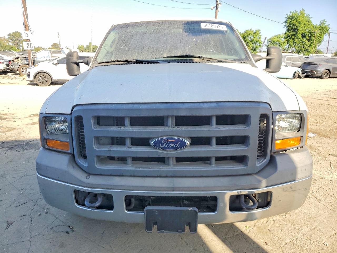 2005 Ford F250 Super Duty White vin: 1FTSX20515EC09222