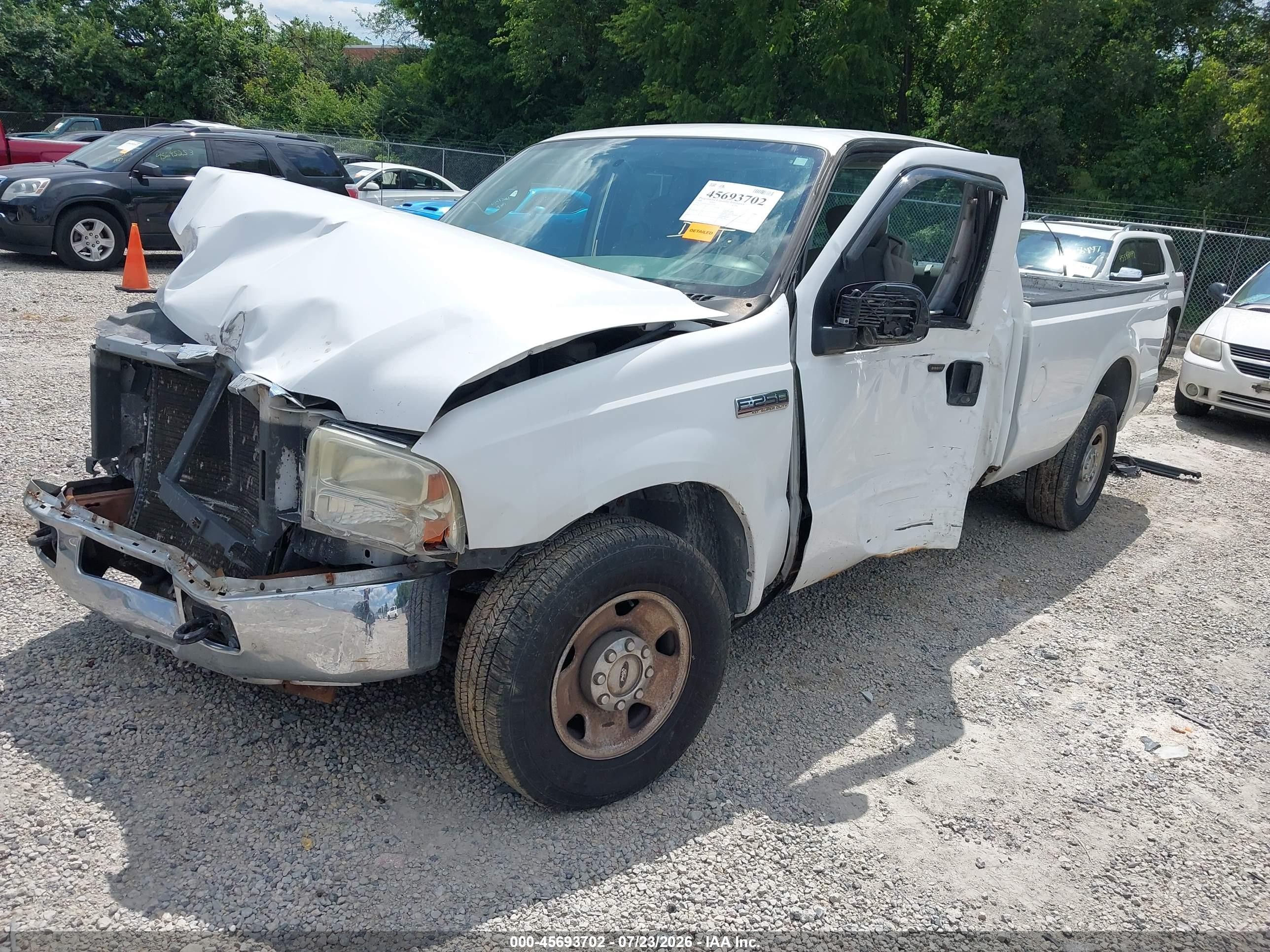2006 Ford F-250 Lariat/xl/xlt White vin: 1FTSX20516EC33196