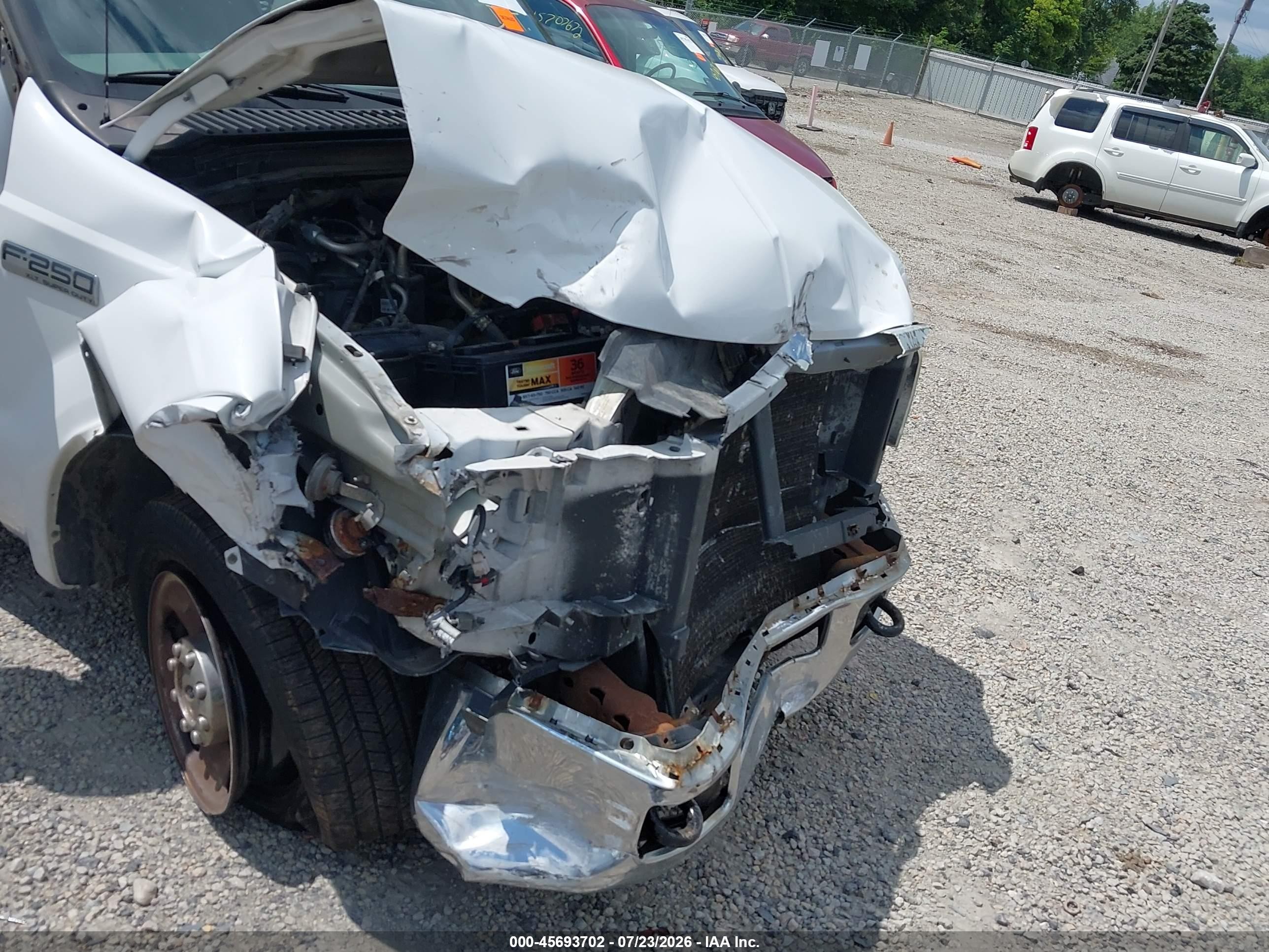 2006 Ford F-250 Lariat/xl/xlt White vin: 1FTSX20516EC33196