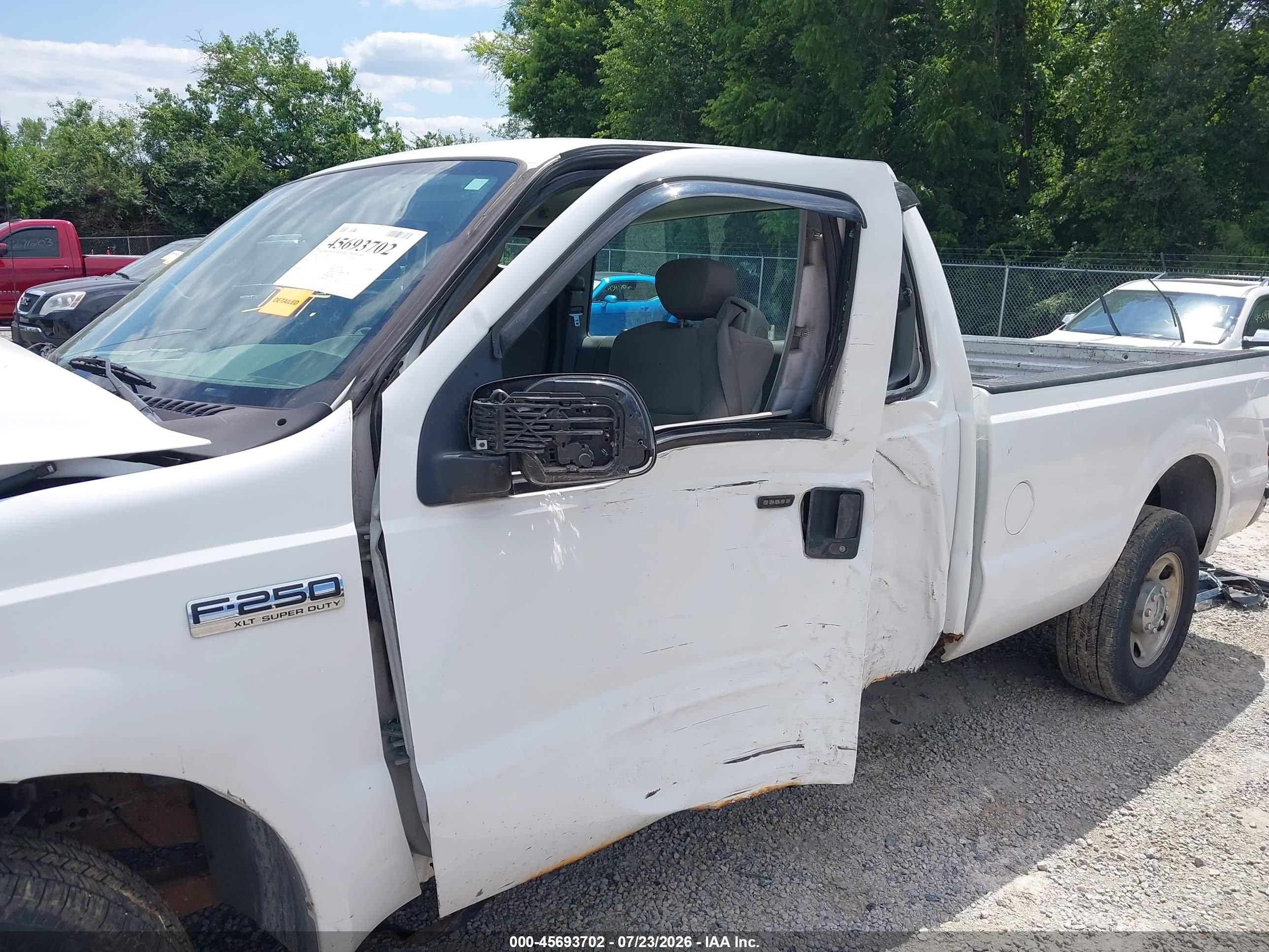 2006 Ford F-250 Lariat/xl/xlt White vin: 1FTSX20516EC33196