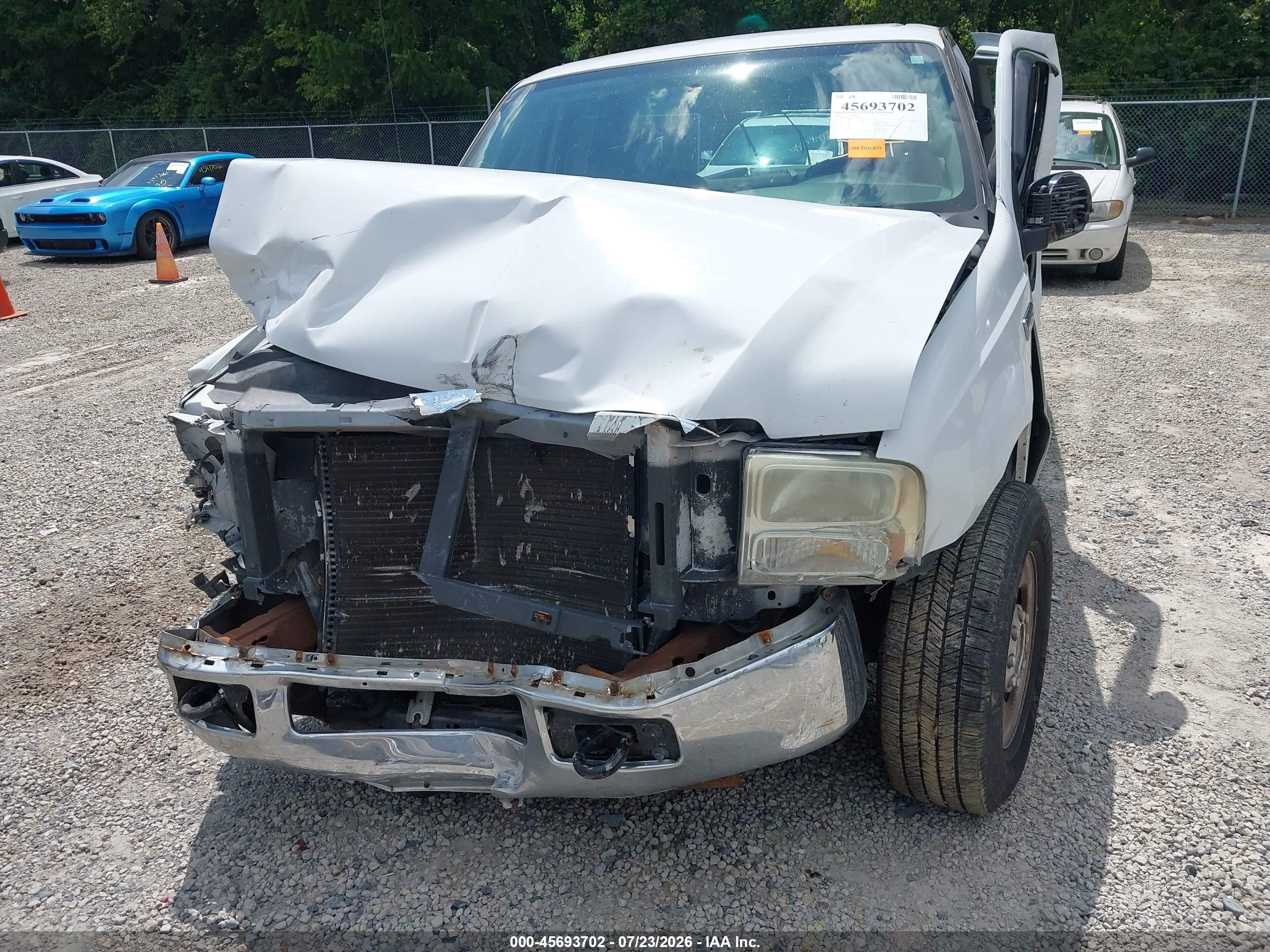 2006 Ford F-250 Lariat/xl/xlt White vin: 1FTSX20516EC33196