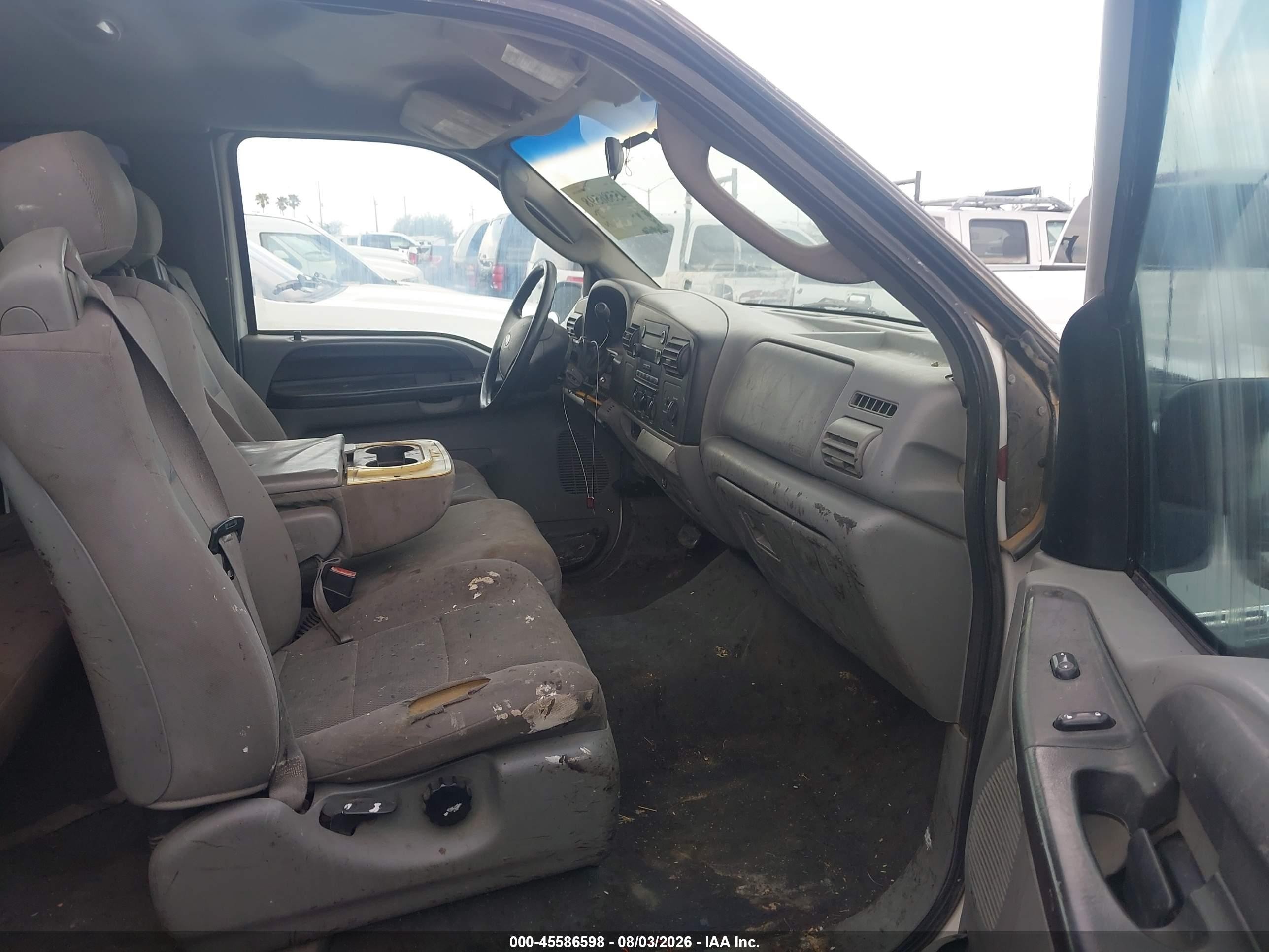 2006 Ford F-250 Lariat/xl/xlt White vin: 1FTSX20526ED58255