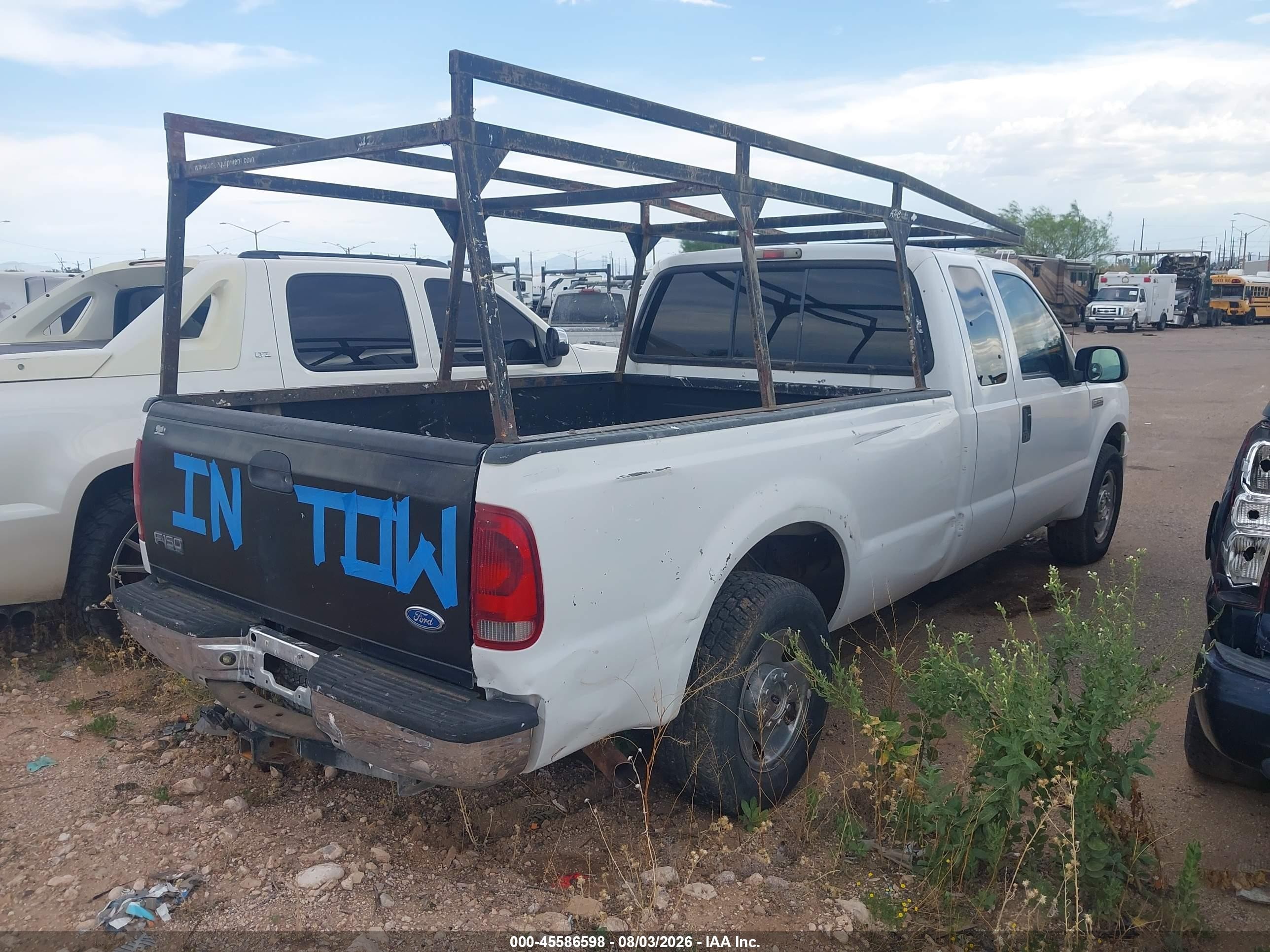 2006 Ford F-250 Lariat/xl/xlt White vin: 1FTSX20526ED58255