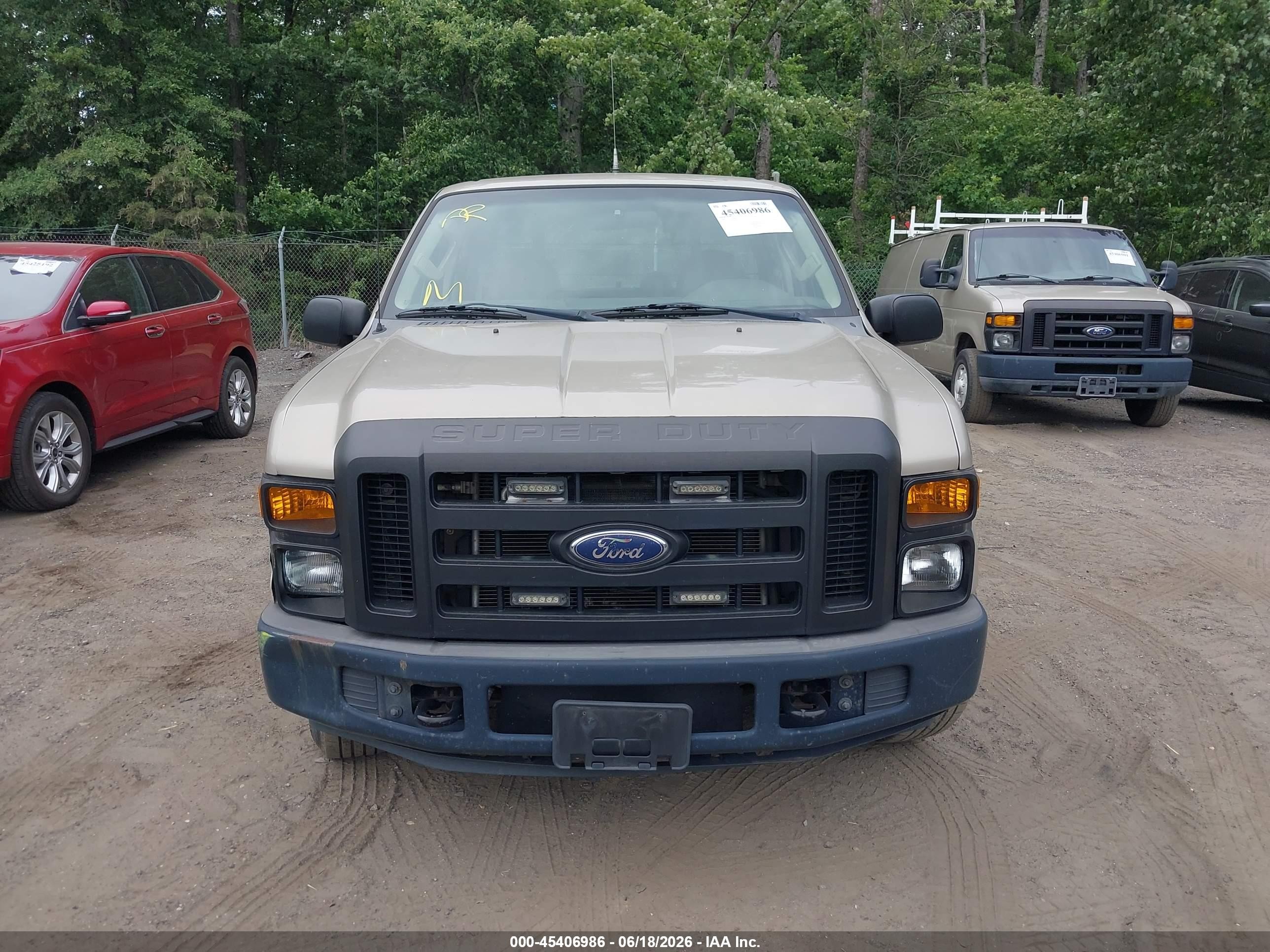 2008 Ford F-250 Lariat/xl/xlt Золотой vin: 1FTSX20528EE22085