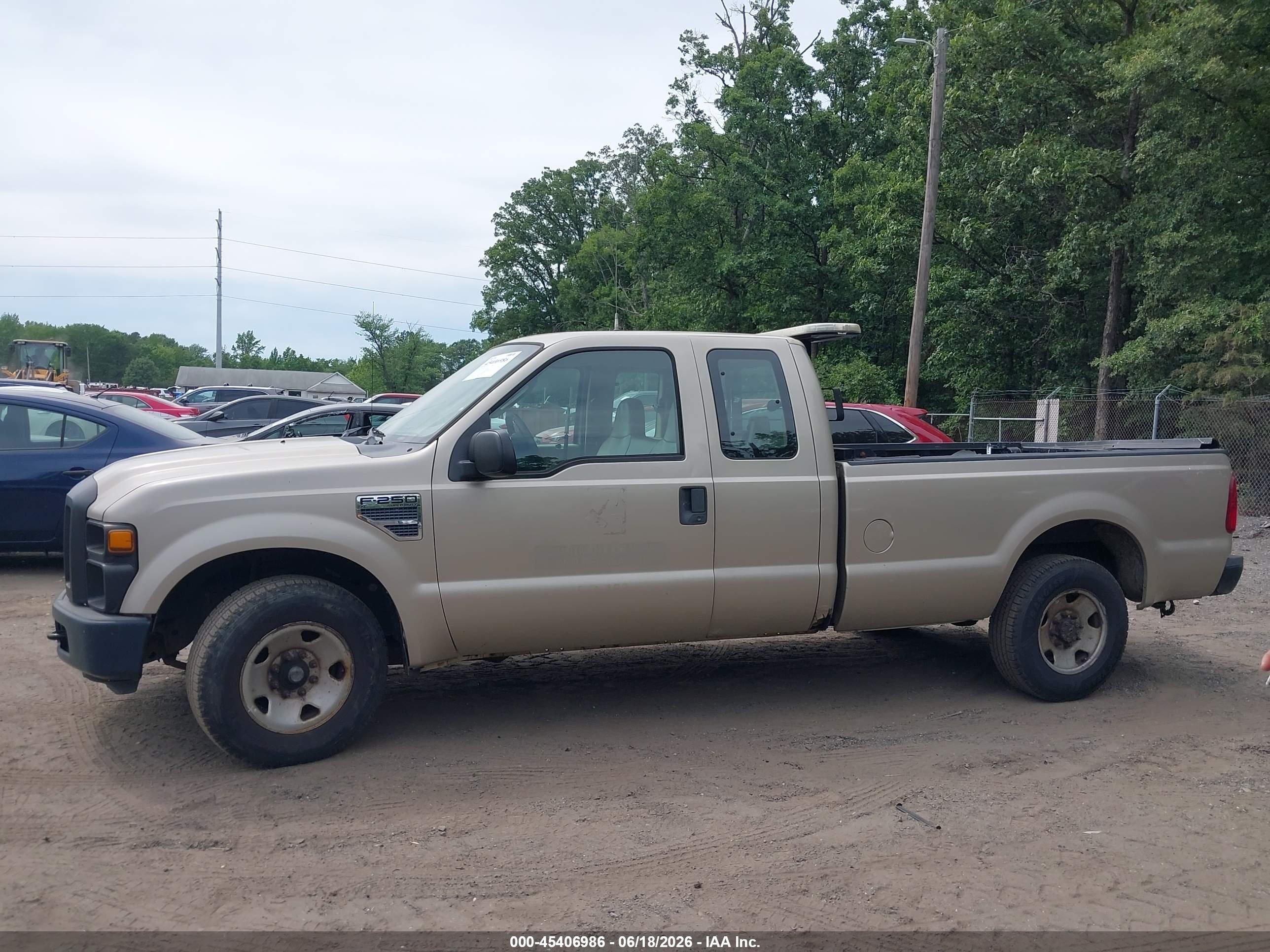 2008 Ford F-250 Lariat/xl/xlt Золотой vin: 1FTSX20528EE22085
