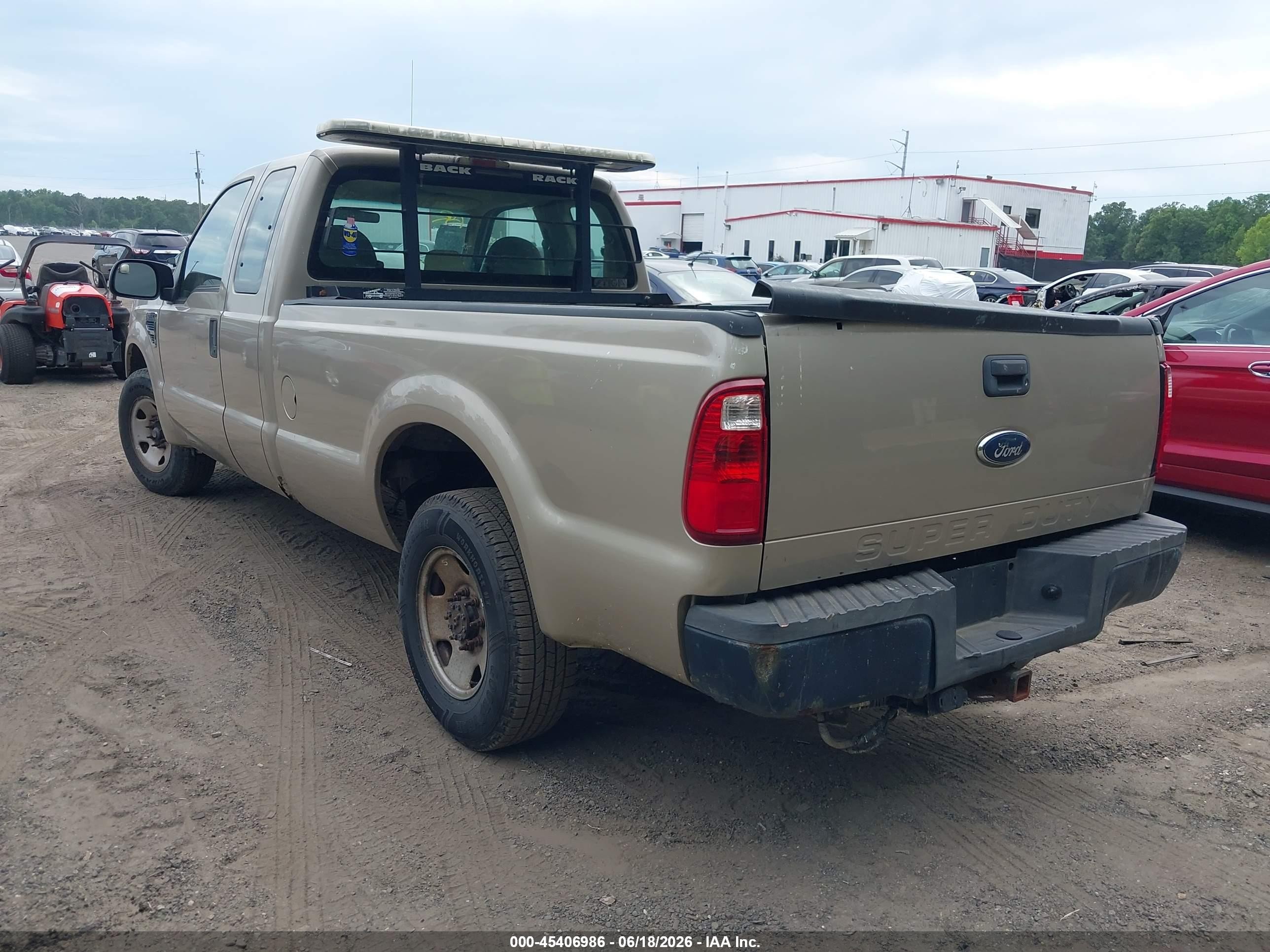 2008 Ford F-250 Lariat/xl/xlt Золотой vin: 1FTSX20528EE22085