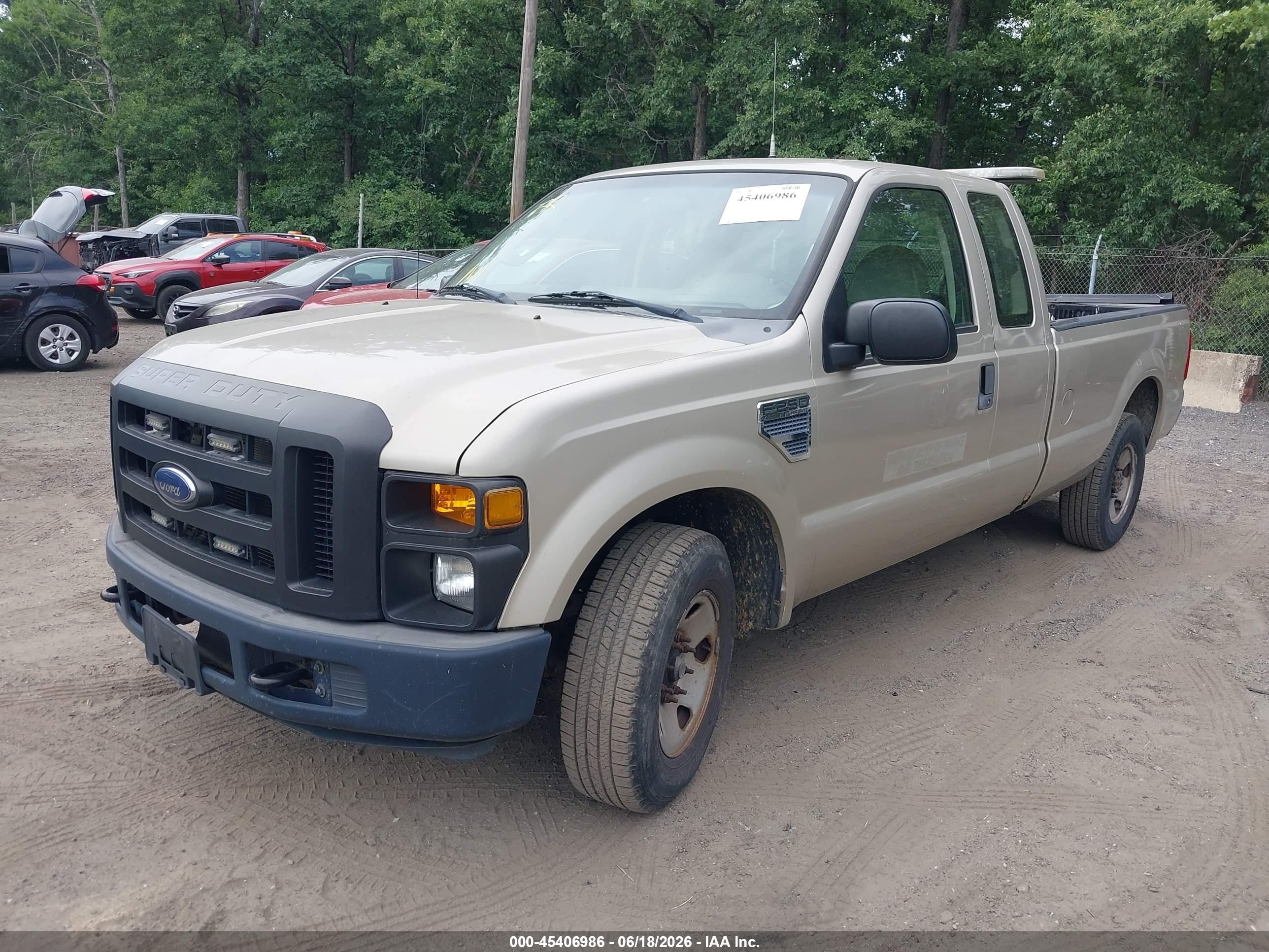 2008 Ford F-250 Lariat/xl/xlt Золотой vin: 1FTSX20528EE22085