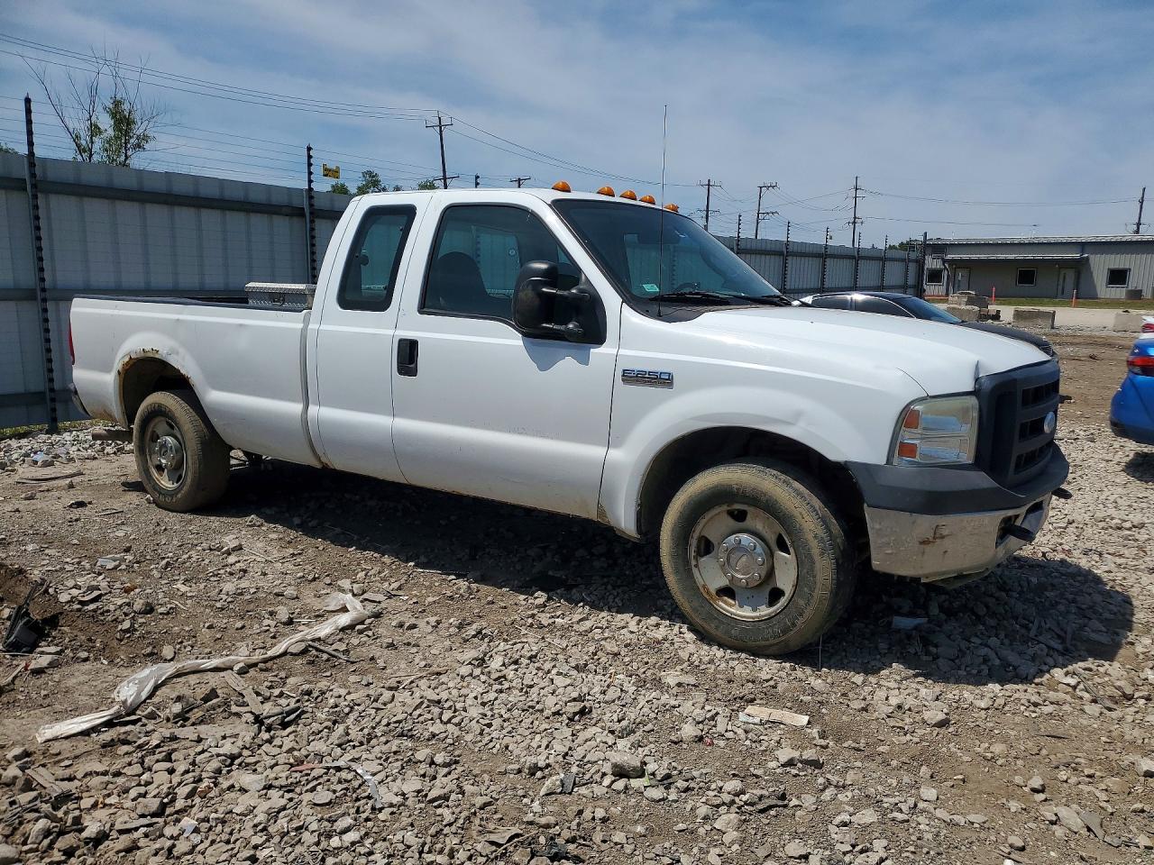 2007 Ford F250 Super Duty White vin: 1FTSX20537EA04987