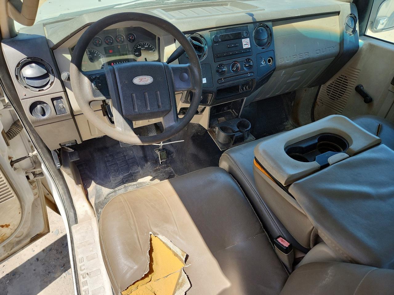 2008 Ford F250 Super Duty White vin: 1FTSX20548EE40880