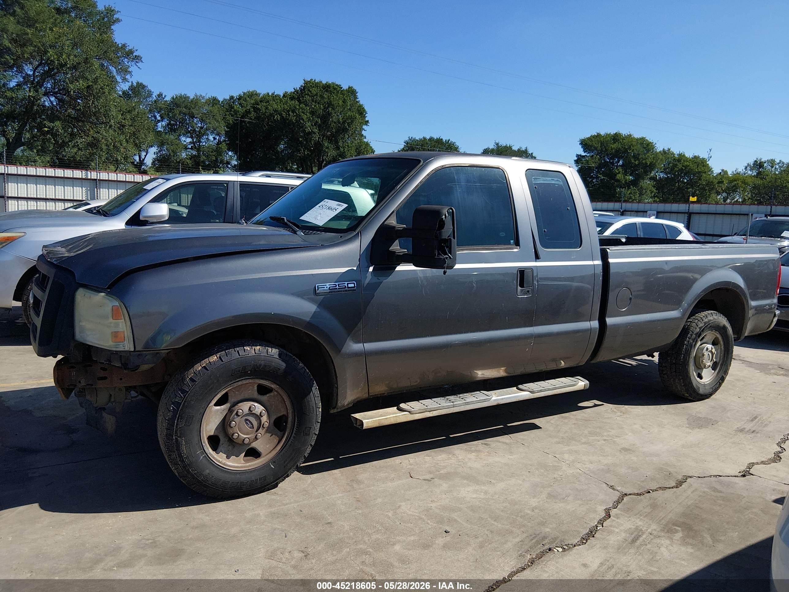 2006 Ford F-250 Lariat/xl/xlt Gray vin: 1FTSX20566ED51342