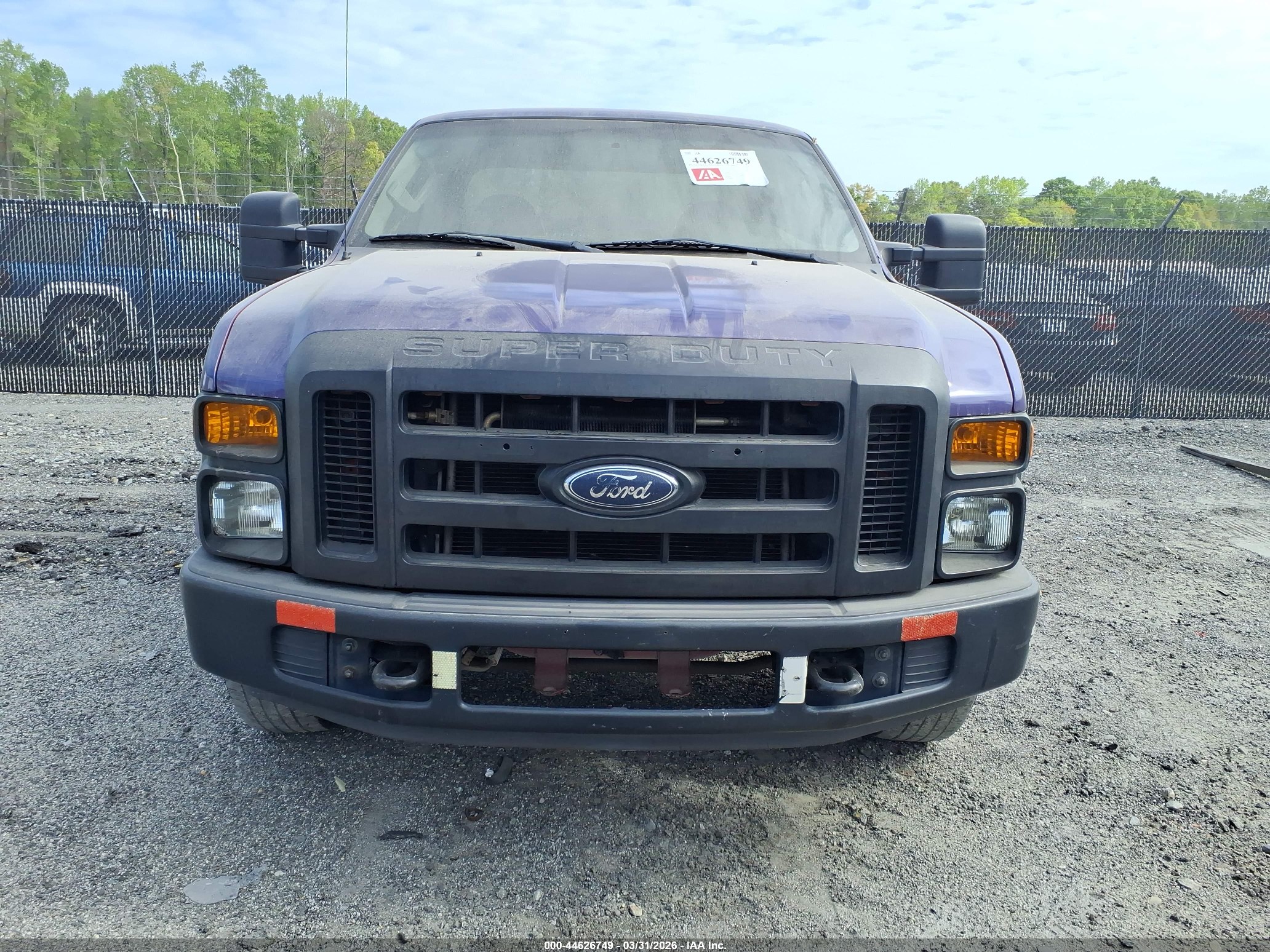 2008 Ford F-250 Lariat/xl/xlt Фиолетовый vin: 1FTSX20568ED08736