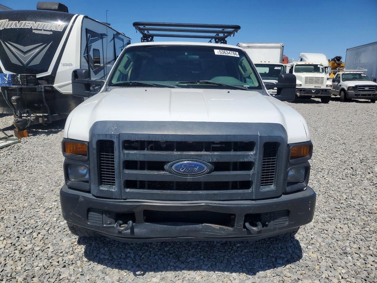 2008 Ford F250 Super Duty White vin: 1FTSX20568ED63865