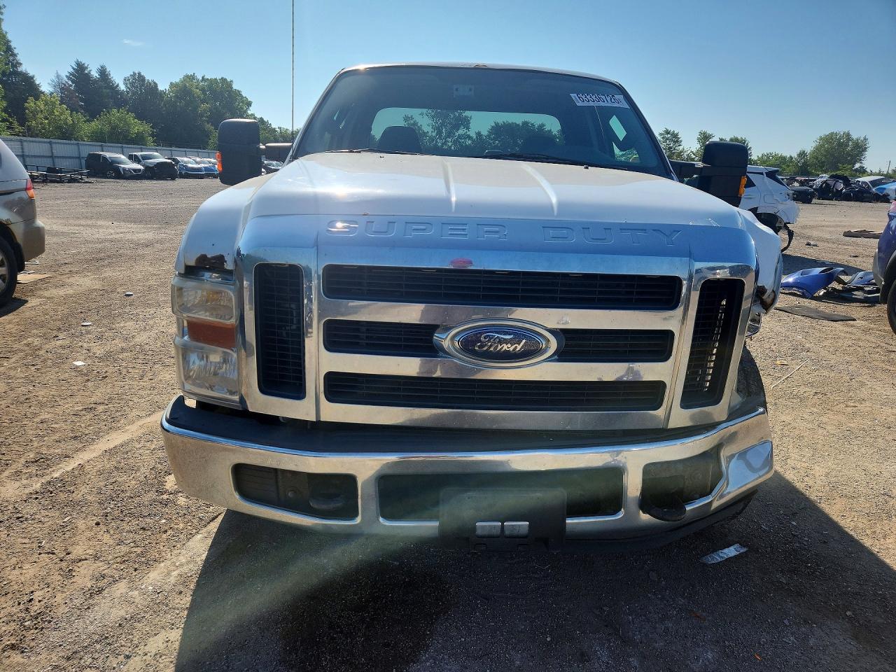 2009 Ford F250 Super Duty White vin: 1FTSX20589EA80756
