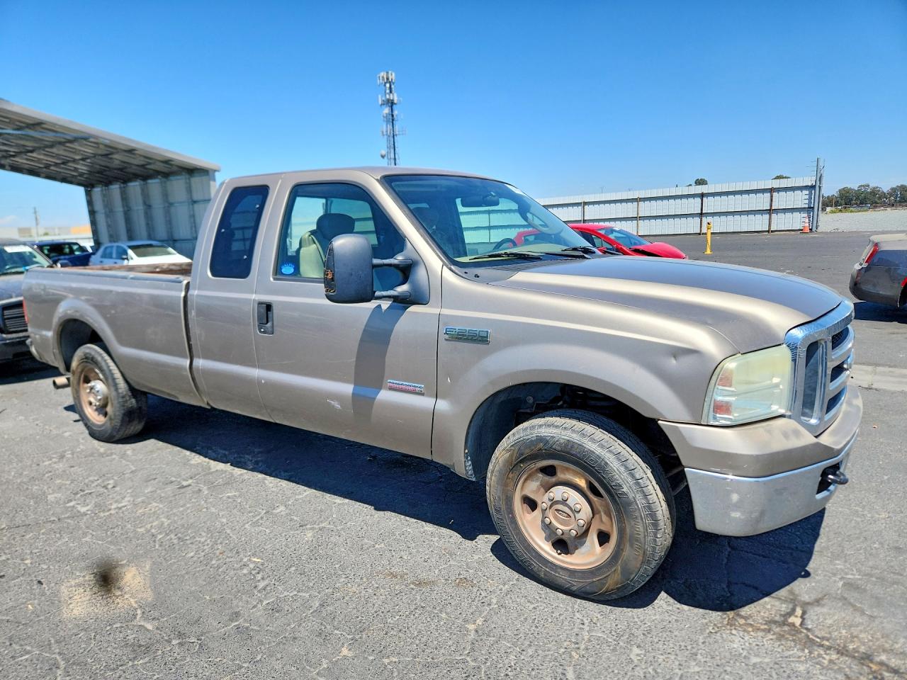 2007 Ford F250 Super Duty Tan vin: 1FTSX20P47EA21637