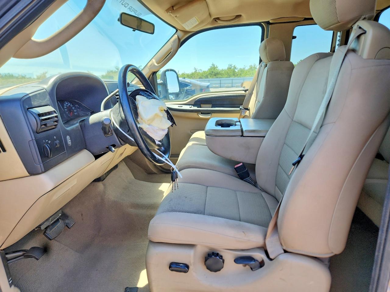 2007 Ford F250 Super Duty Tan vin: 1FTSX20P47EA21637