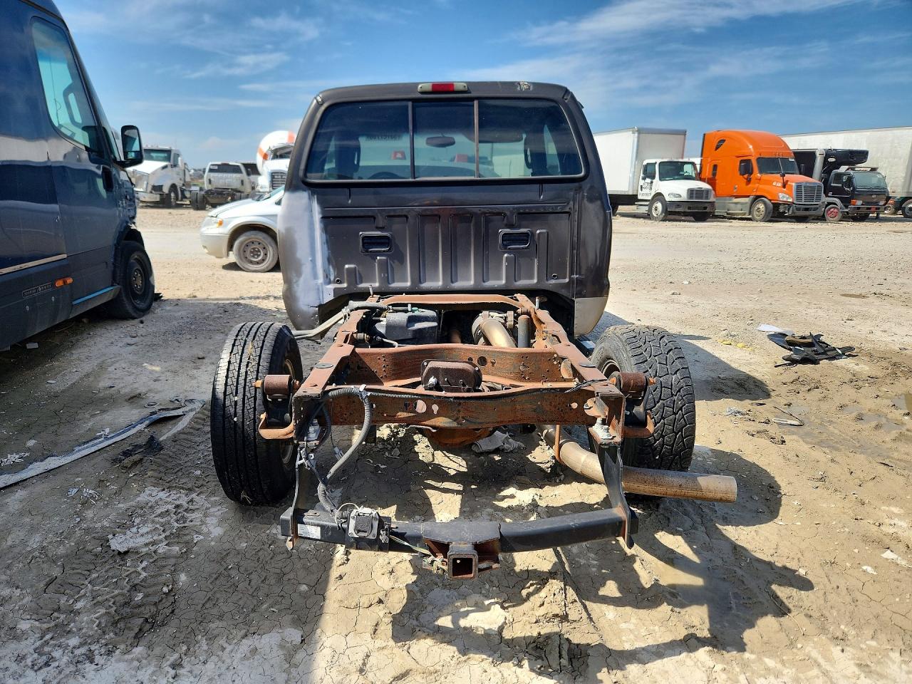 2005 Ford F250 Super Duty Brown vin: 1FTSX20P85EB74454