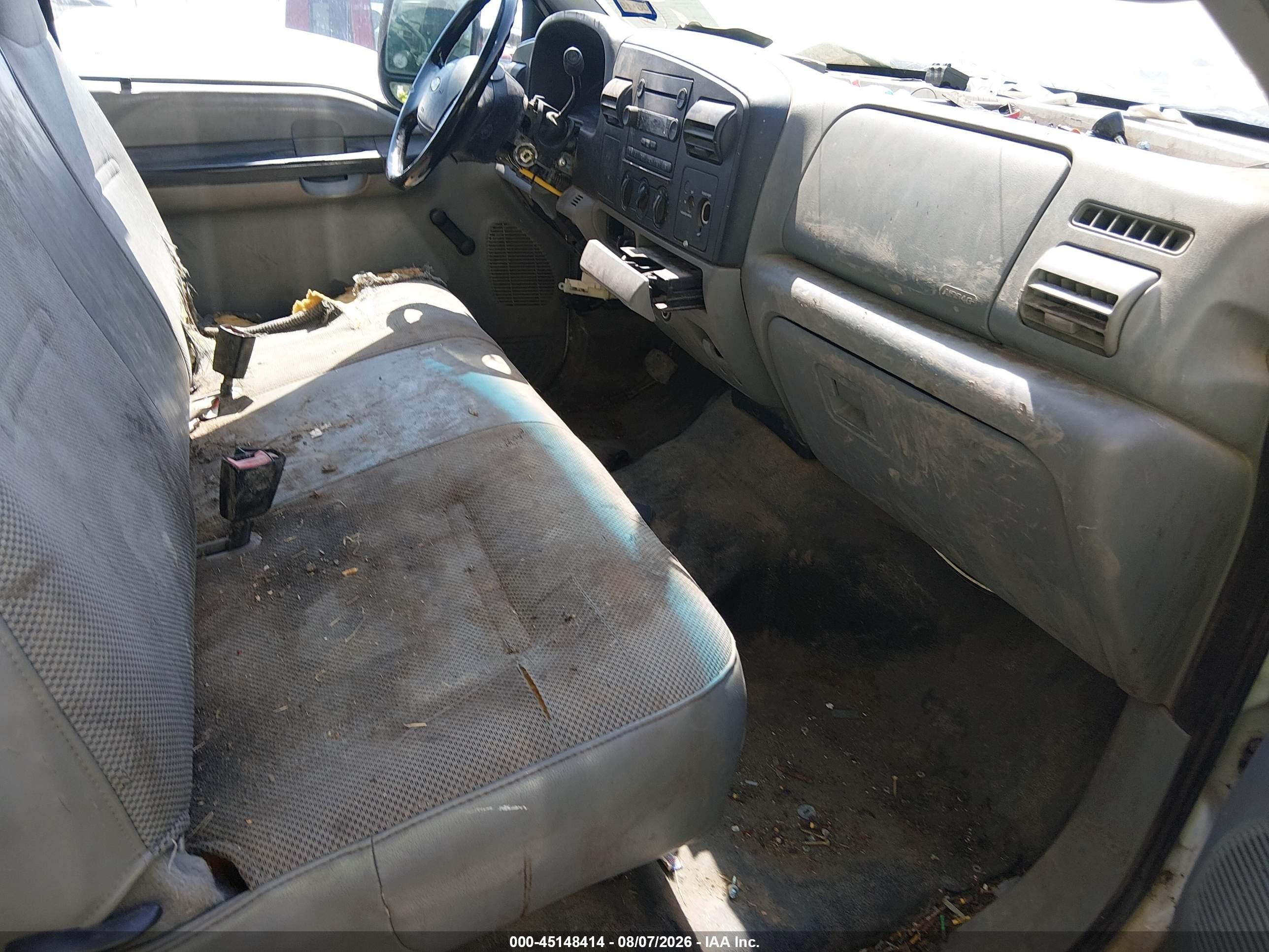 2007 Ford F-250 Lariat/xl/xlt White vin: 1FTSX20P87EA56813