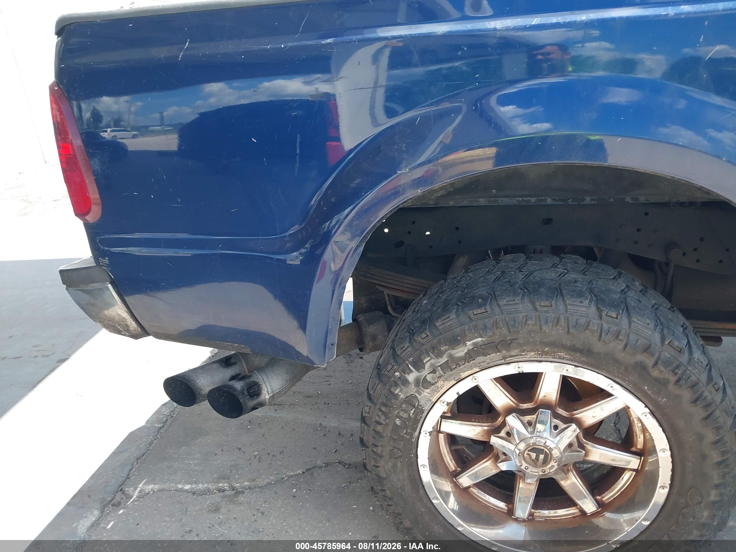 2008 Ford F-250 Xlt Blue vin: 1FTSX20R28EC47596
