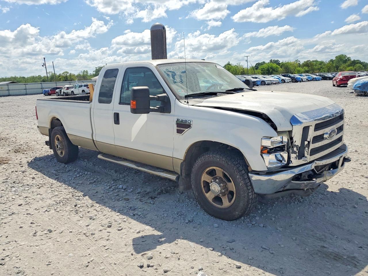 2008 Ford F250 Super Duty White vin: 1FTSX20R38EA75689