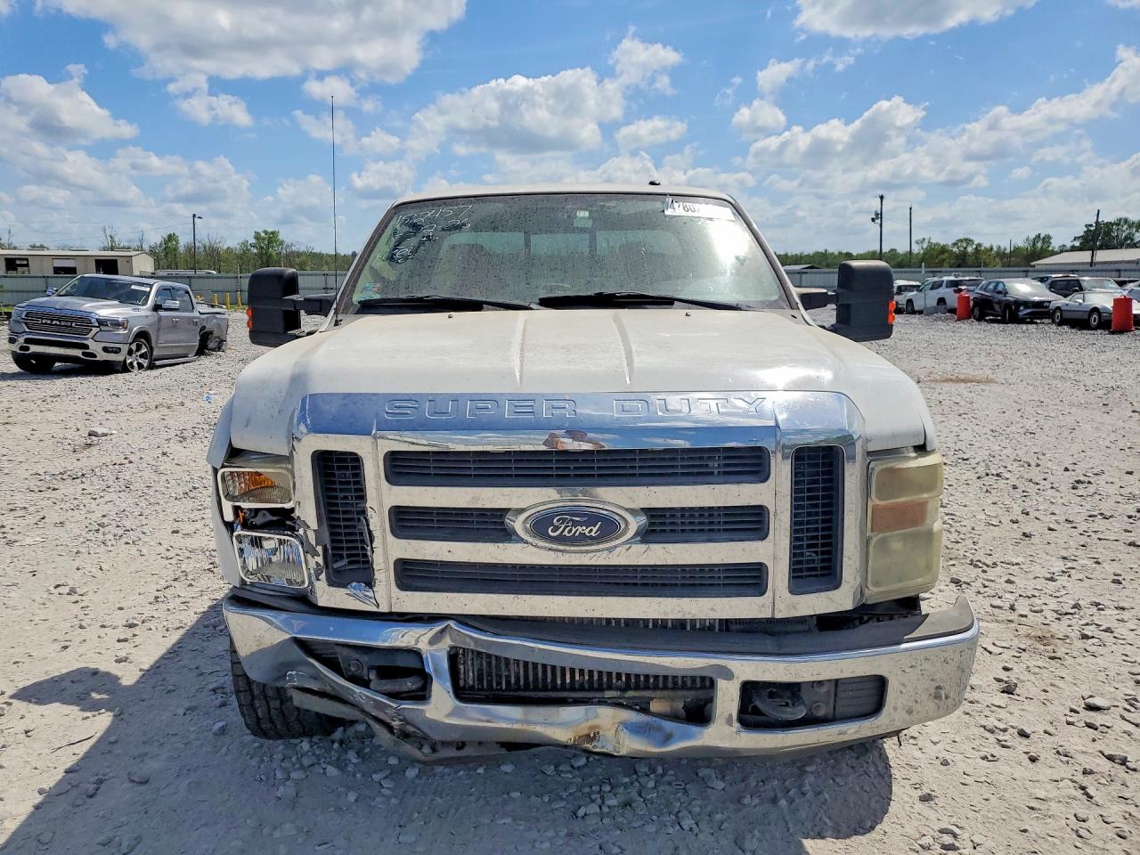 2008 Ford F250 Super Duty White vin: 1FTSX20R38EA75689