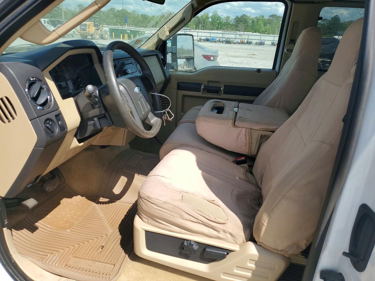 2008 Ford F250 Super Duty White vin: 1FTSX20R38EA75689