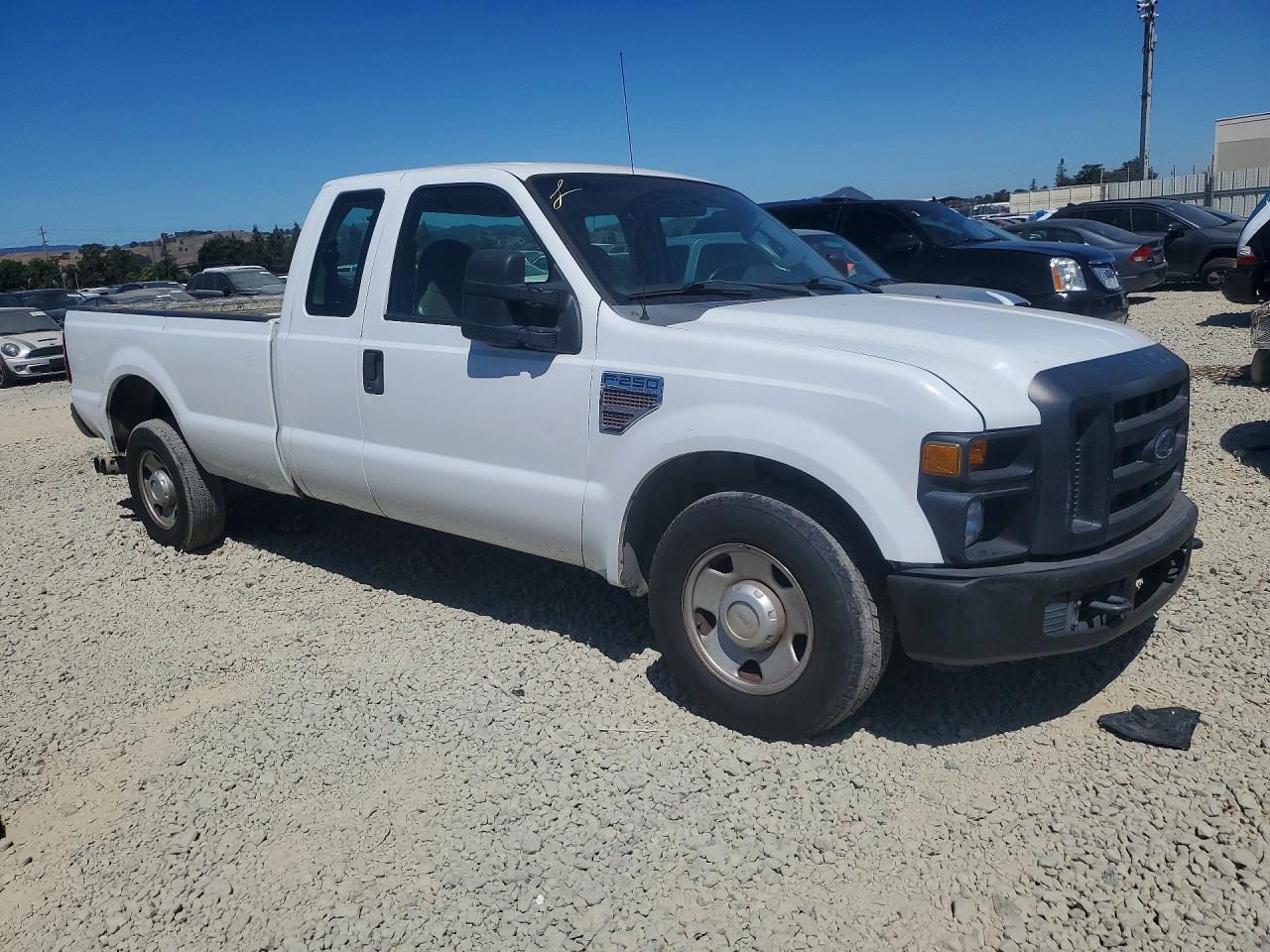 2008 Ford F250 Super Duty White vin: 1FTSX20R48EA20183