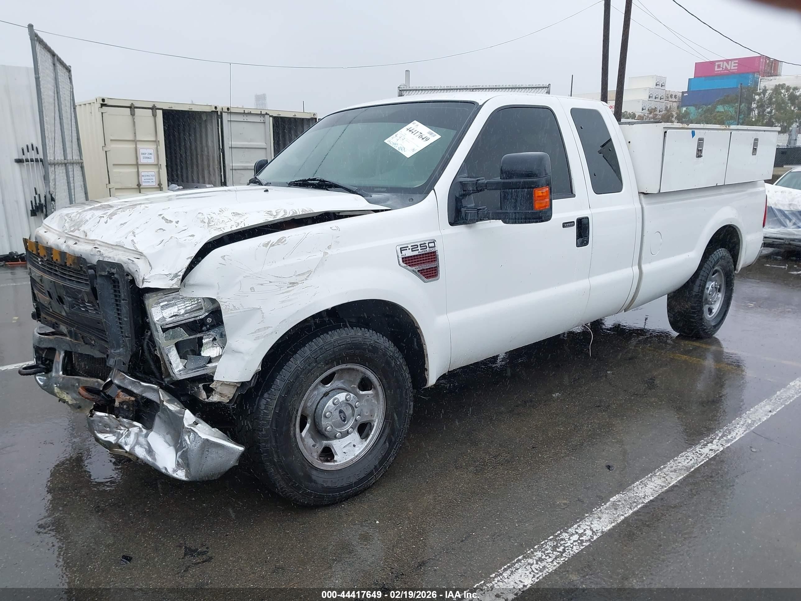 2008 Ford F-250 Lariat/xl/xlt White vin: 1FTSX20RX8EA89878