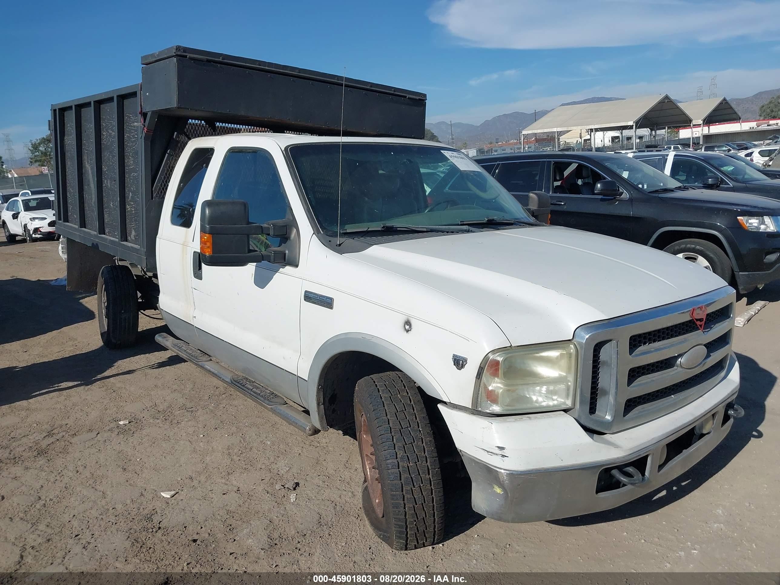 2005 Ford F-250 Lariat/xl/xlt White vin: 1FTSX20Y75EB00094