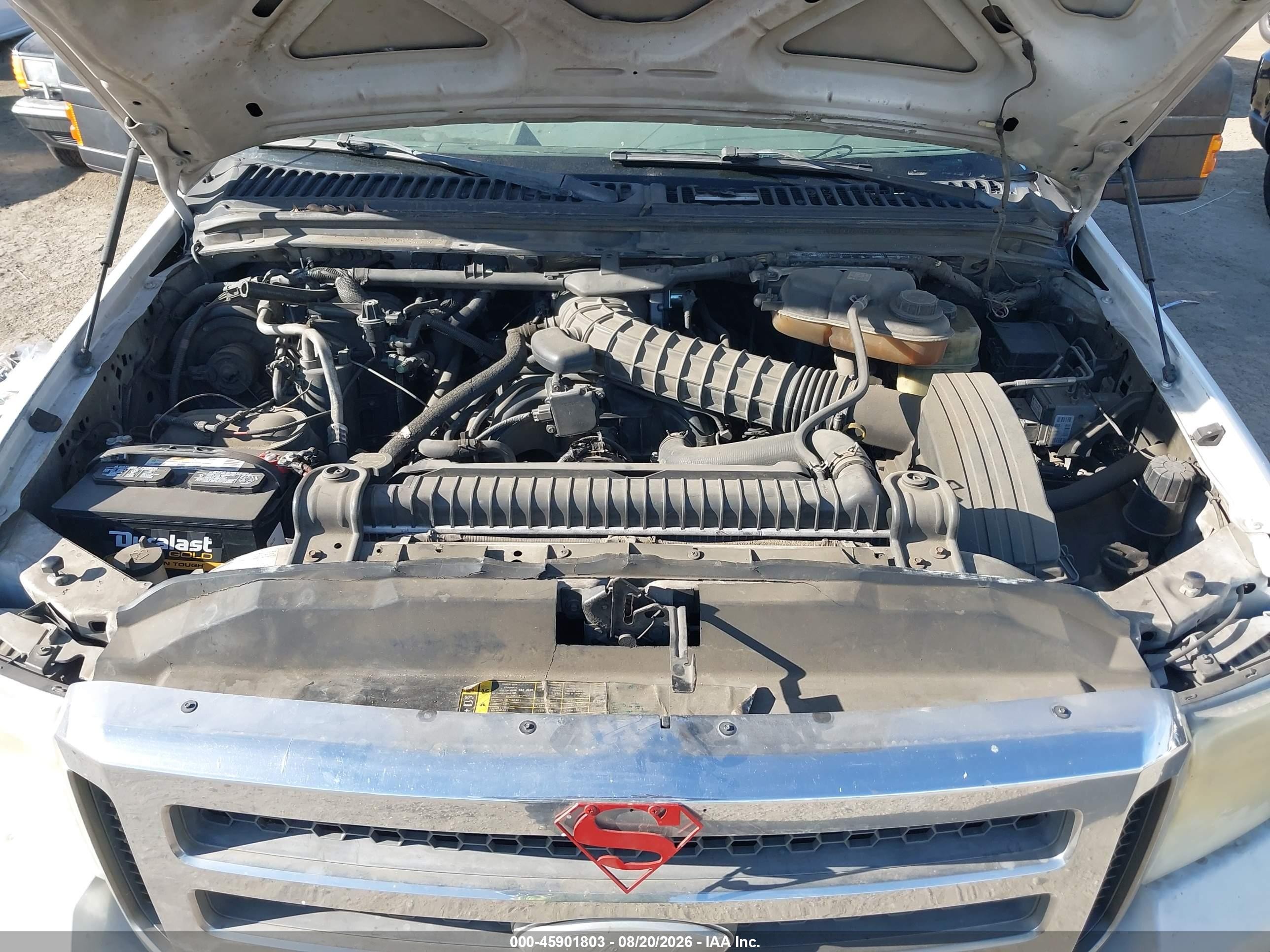 2005 Ford F-250 Lariat/xl/xlt White vin: 1FTSX20Y75EB00094