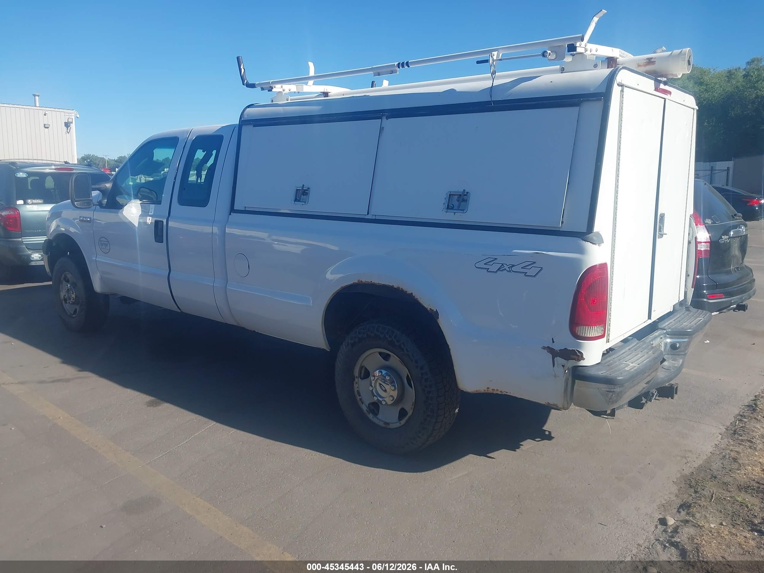 2007 Ford F-250 Lariat/xl/xlt White vin: 1FTSX21507EB27337