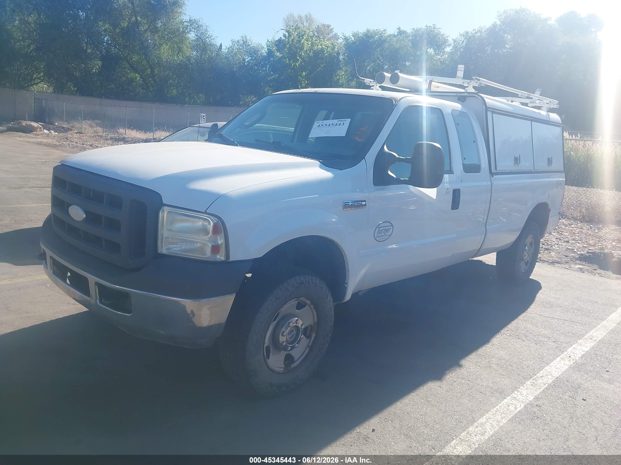 2007 Ford F-250 Lariat/xl/xlt White vin: 1FTSX21507EB27337
