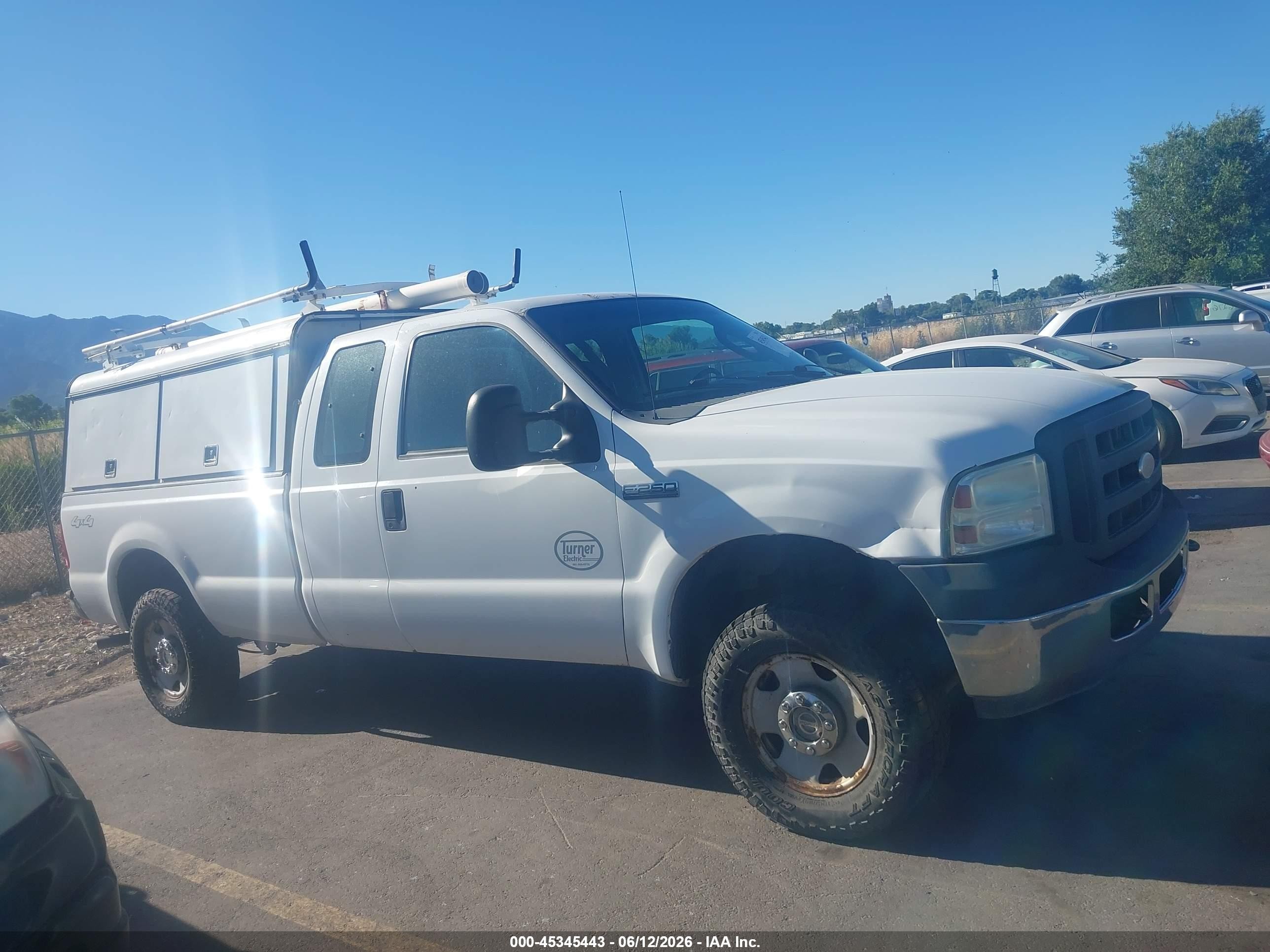 2007 Ford F-250 Lariat/xl/xlt White vin: 1FTSX21507EB27337