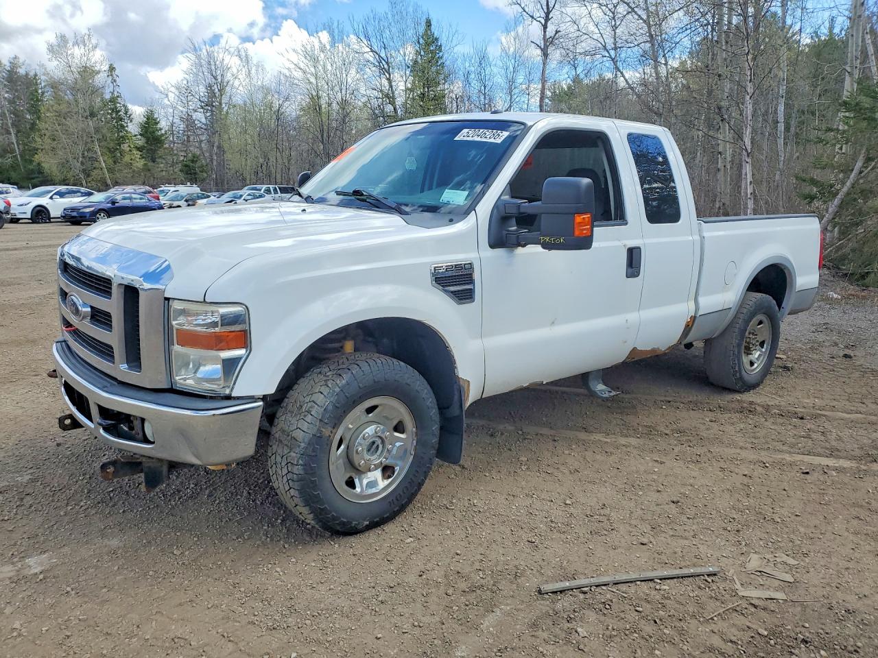2009 Ford F250 Super Duty White vin: 1FTSX21509EB21136