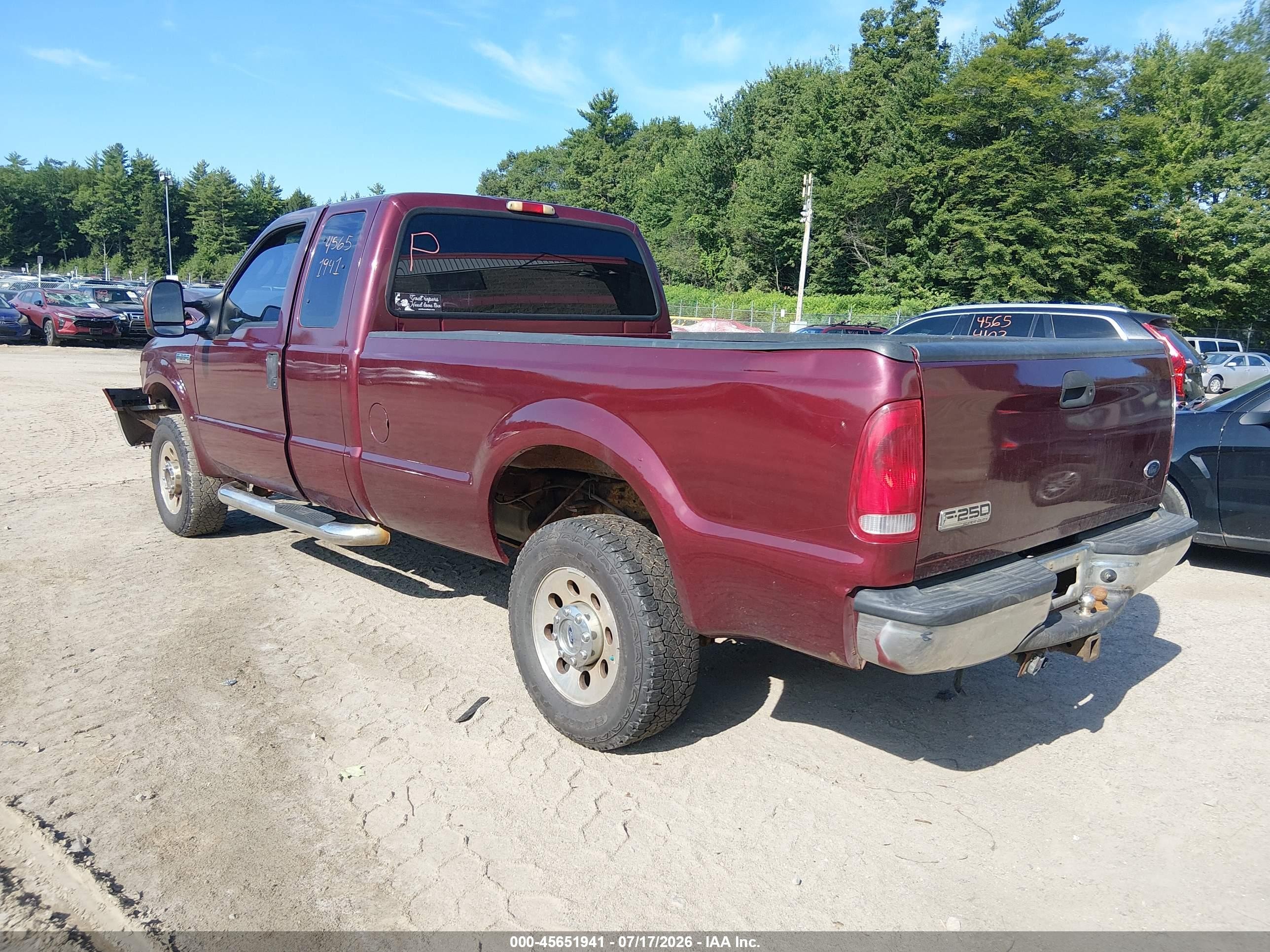 2006 Ford F-250 Lariat/xl/xlt Red vin: 1FTSX21526EB85495