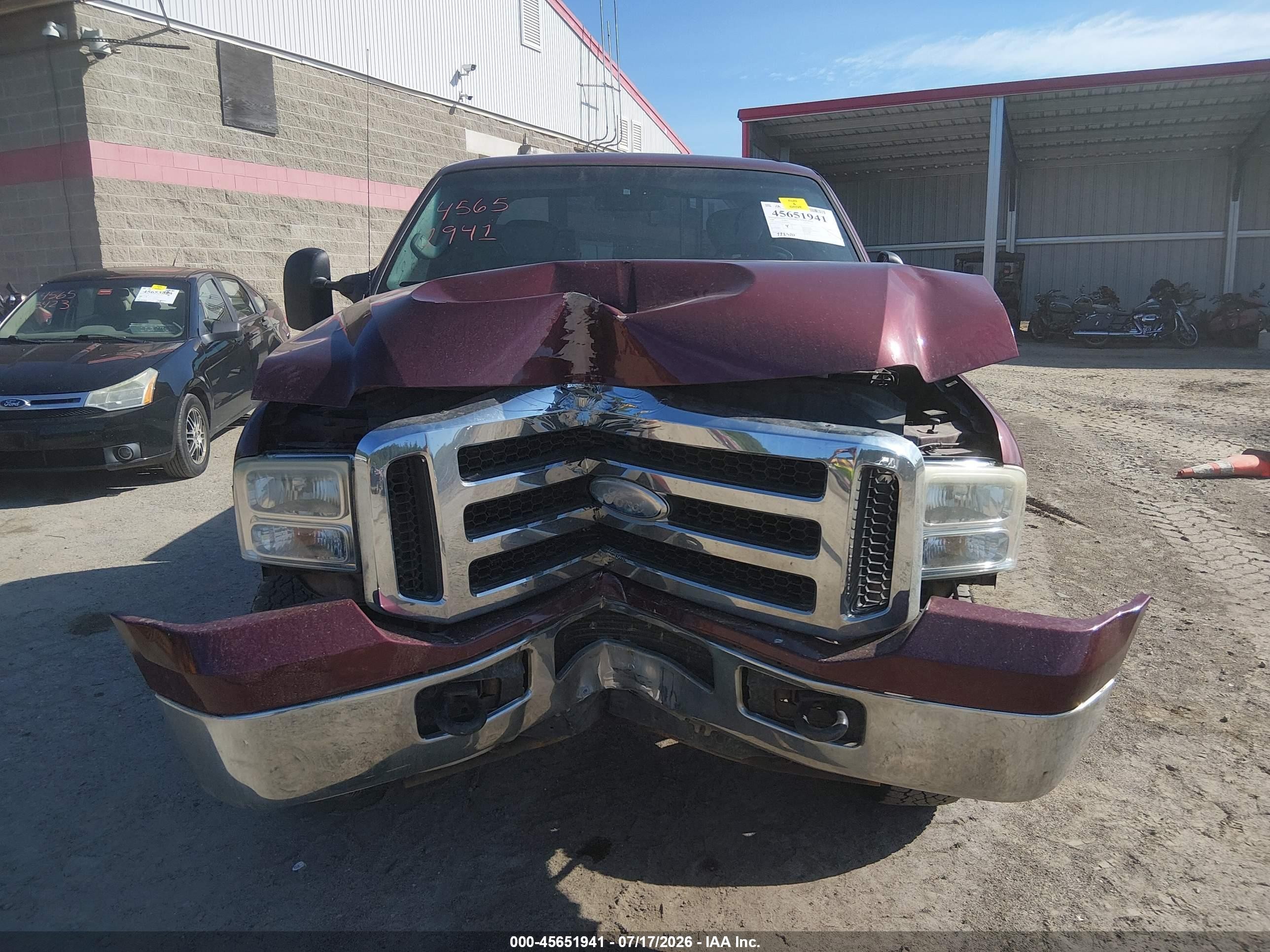 2006 Ford F-250 Lariat/xl/xlt Red vin: 1FTSX21526EB85495