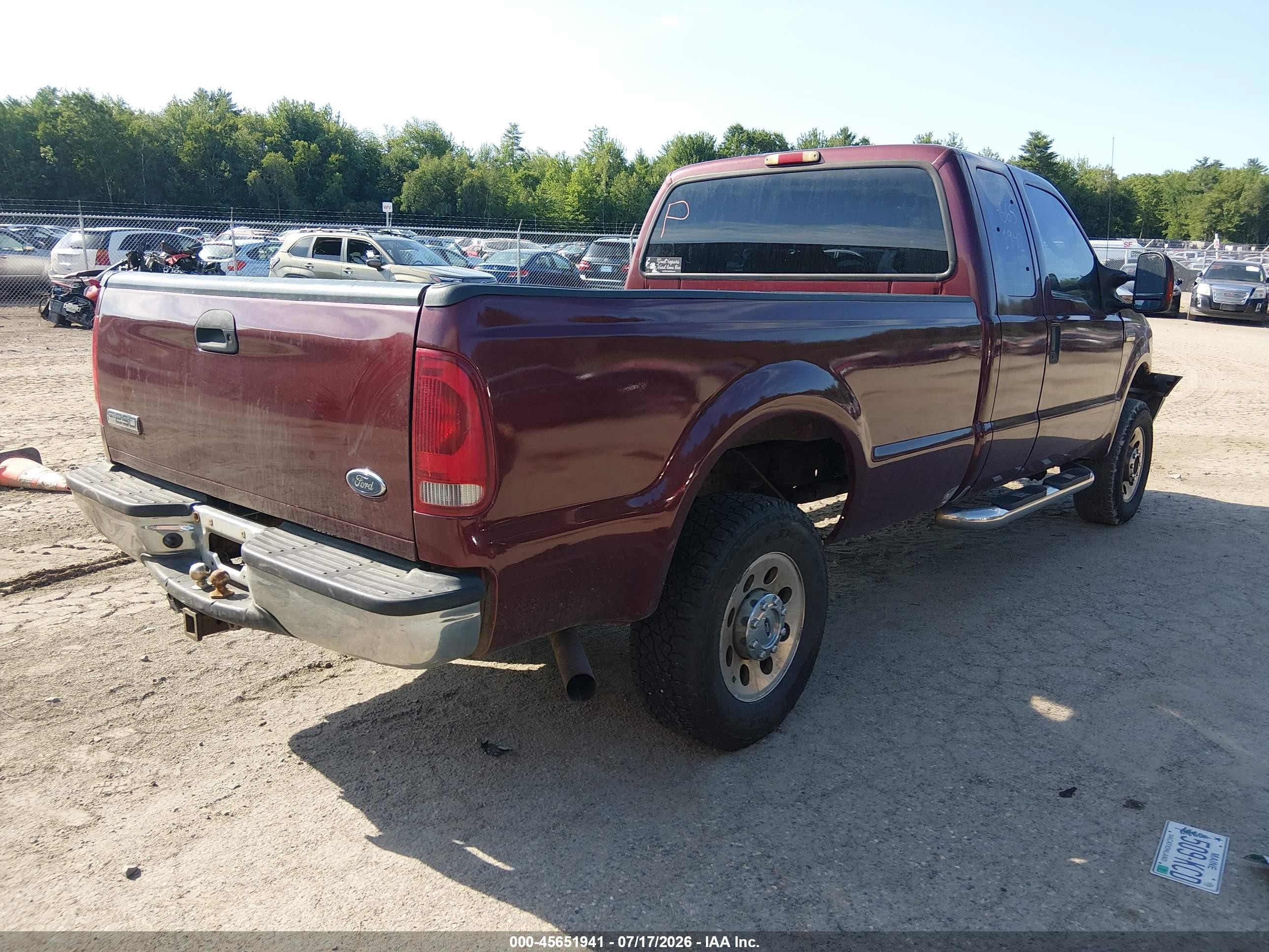 2006 Ford F-250 Lariat/xl/xlt Red vin: 1FTSX21526EB85495