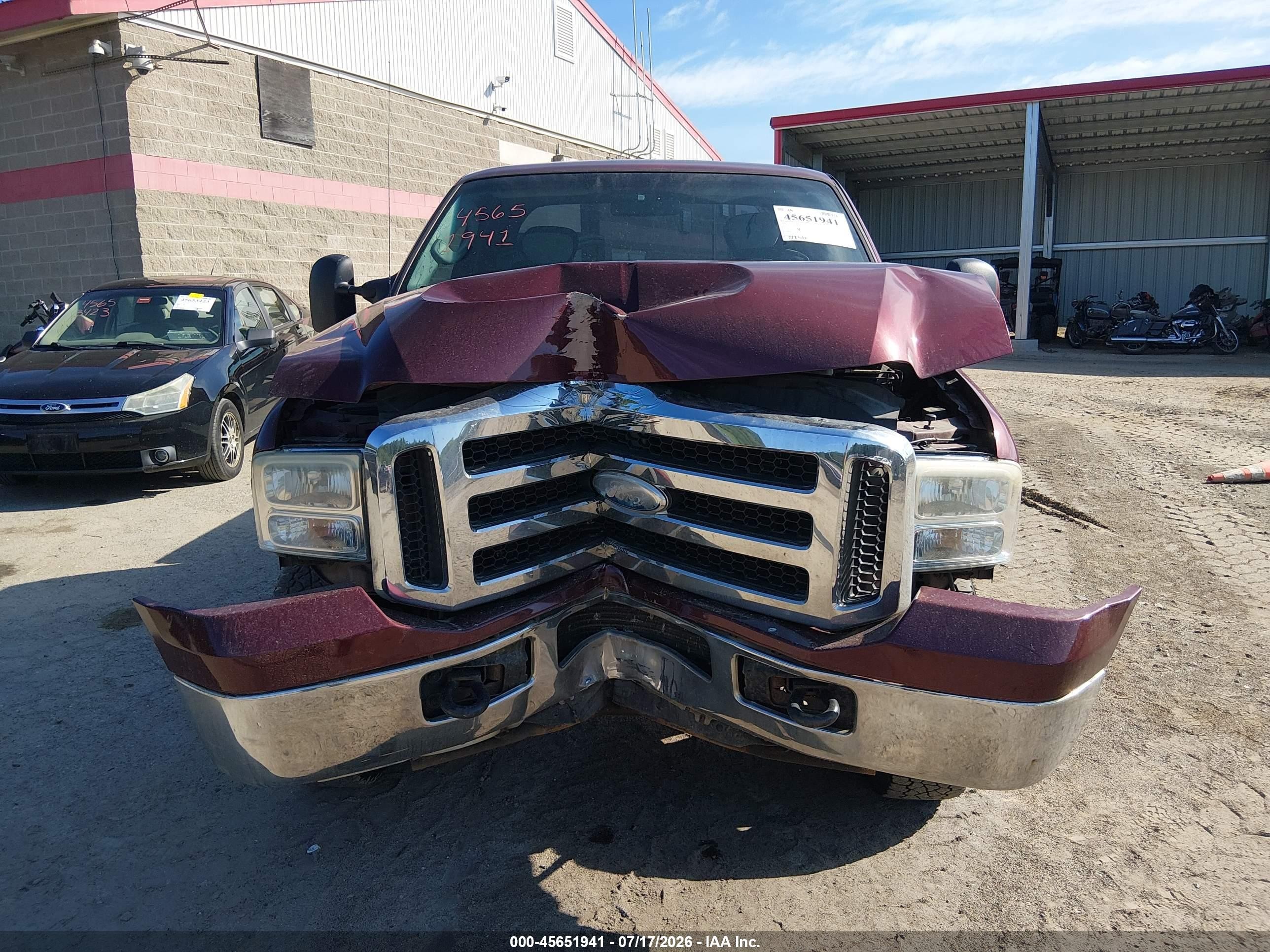 2006 Ford F-250 Lariat/xl/xlt Red vin: 1FTSX21526EB85495
