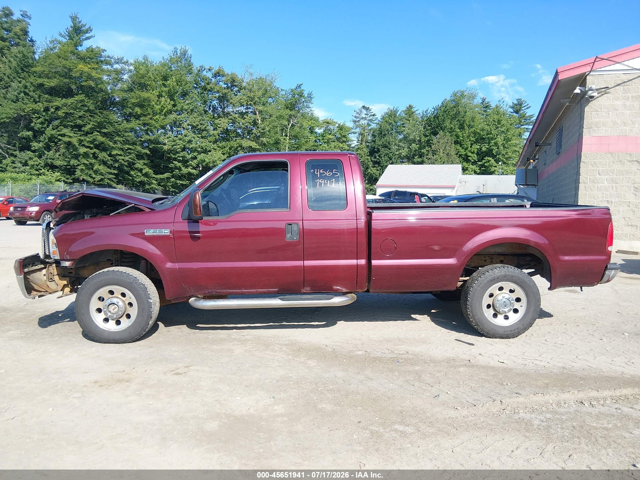 2006 Ford F-250 Lariat/xl/xlt Red vin: 1FTSX21526EB85495